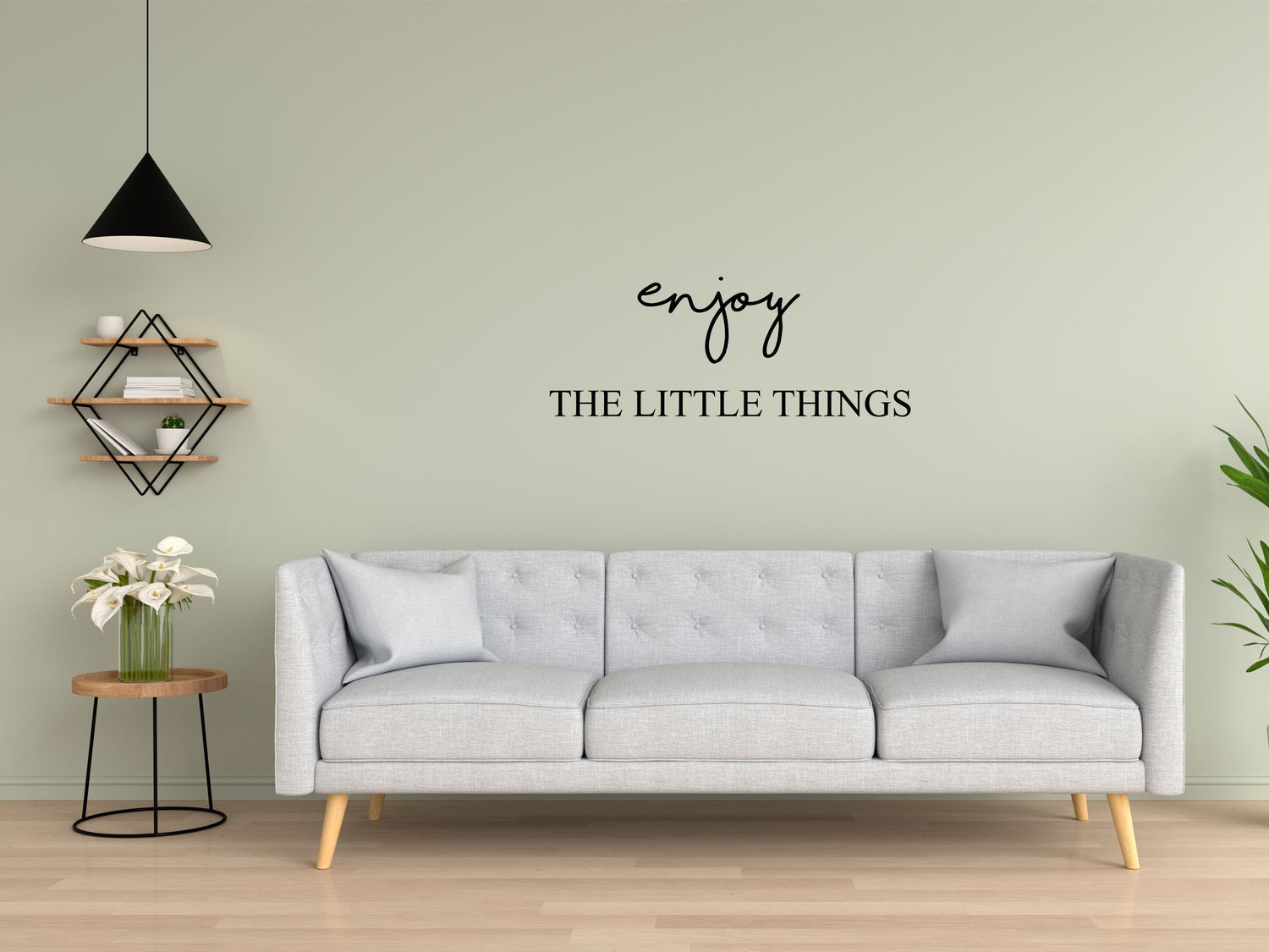 Enjoy The Little Things - Inspirational Wall Decals Vinyl Wall Decal Inspirational Wall Signs 