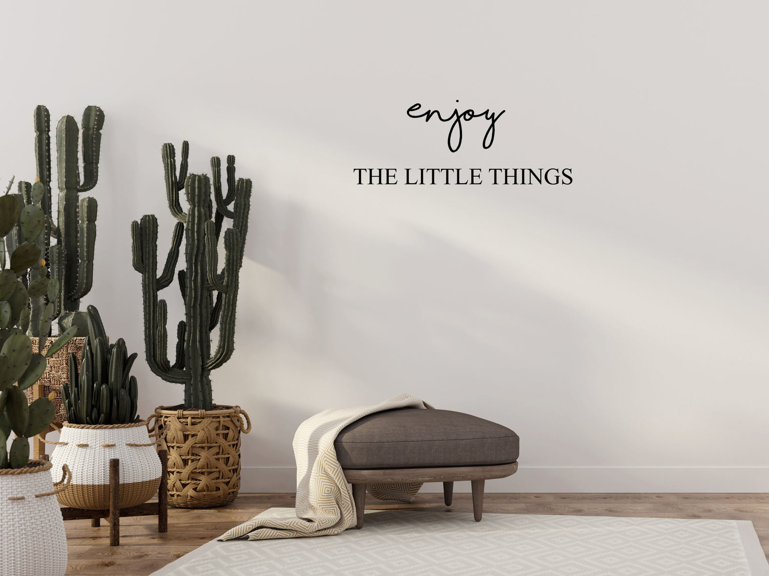 Enjoy The Little Things - Inspirational Wall Decals Vinyl Wall Decal Inspirational Wall Signs 