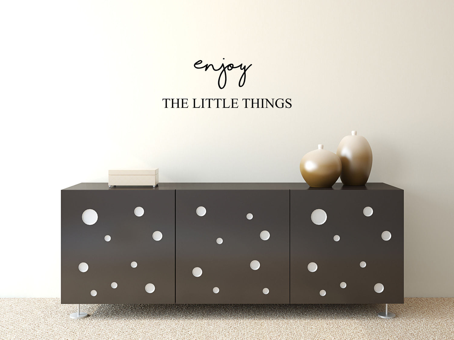 Enjoy The Little Things - Inspirational Wall Decals Vinyl Wall Decal Inspirational Wall Signs 