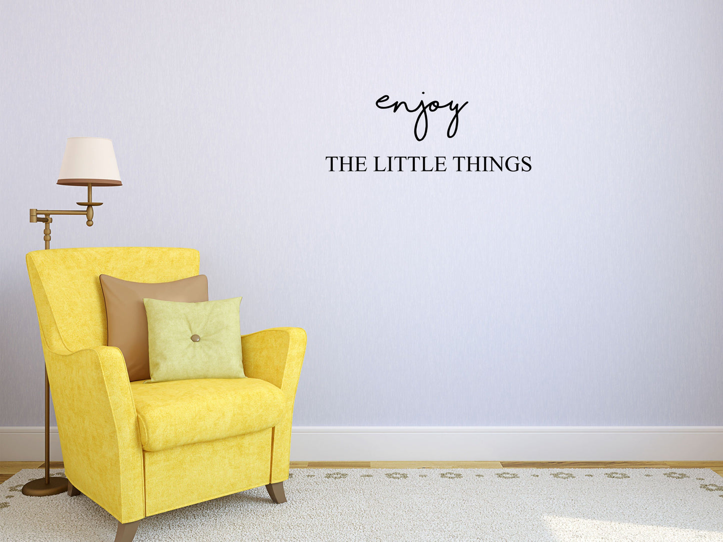 Enjoy The Little Things - Inspirational Wall Decals Vinyl Wall Decal Inspirational Wall Signs 