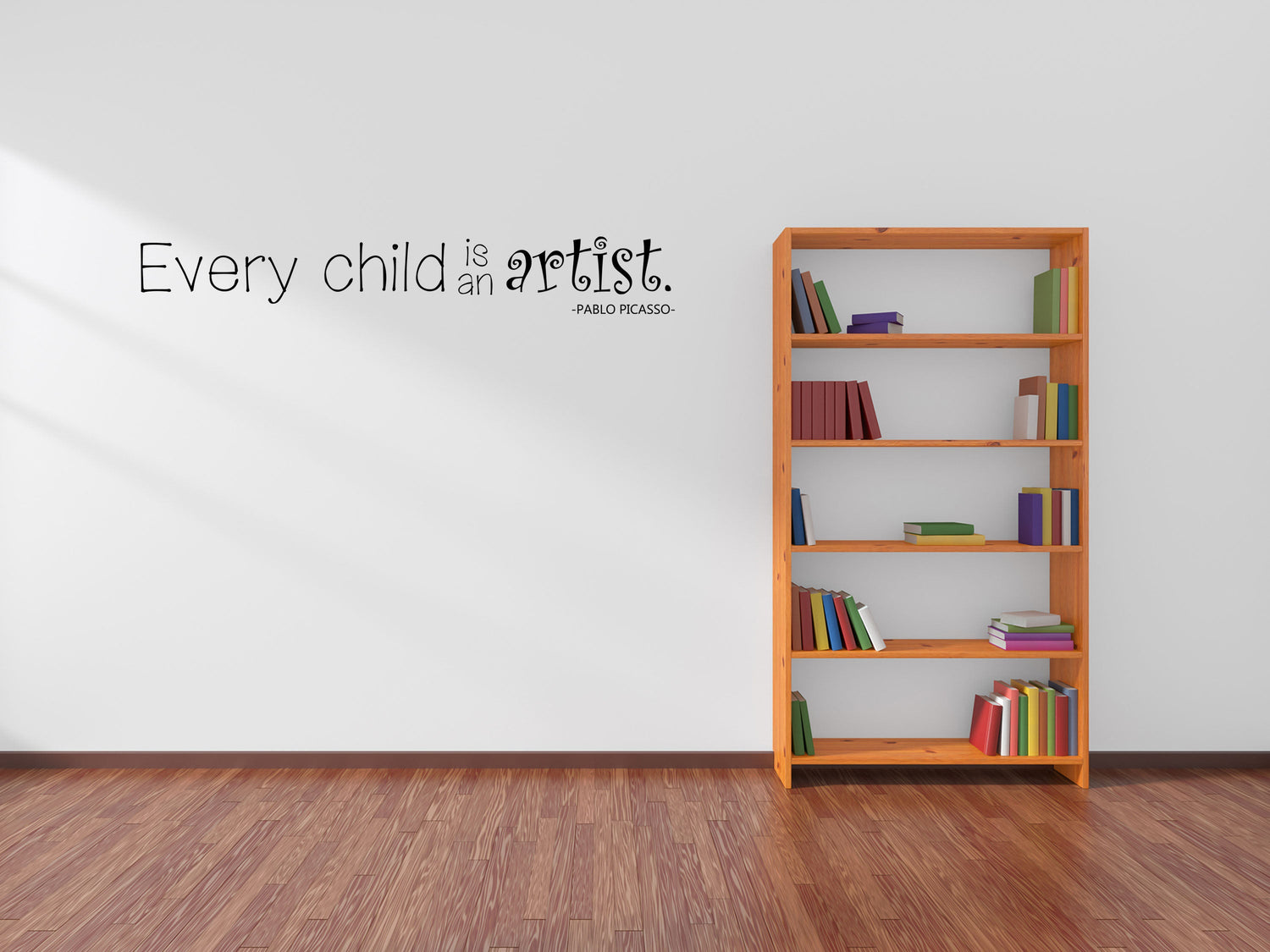 Every Child Is An Artist Vinyl Wall Decal Vinyl Wall Decal Inspirational Wall Signs 
