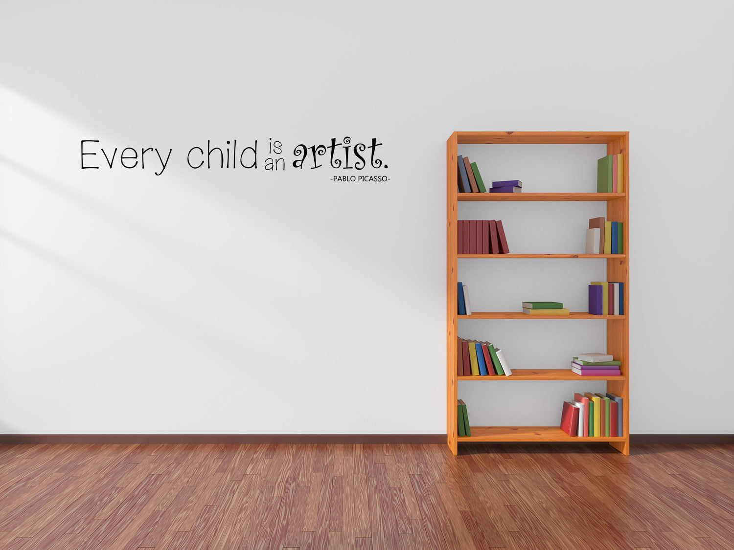 Every Child Is An Artist Vinyl Wall Decal Vinyl Wall Decal Inspirational Wall Signs 