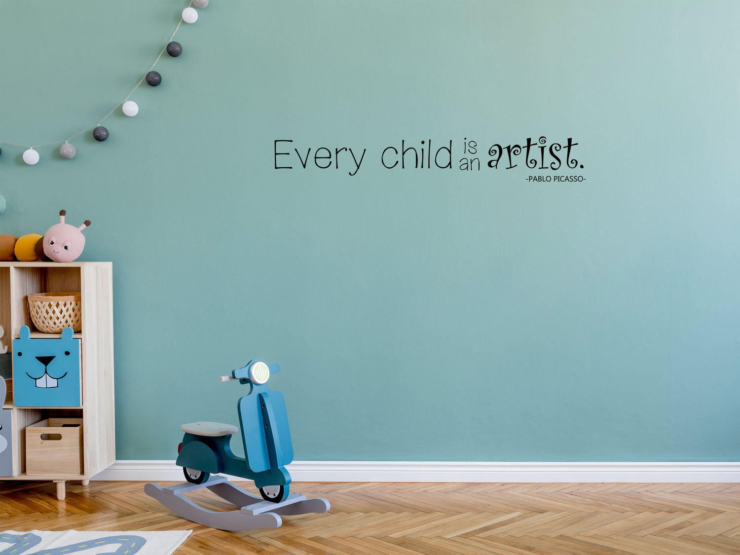 Every Child Is An Artist Vinyl Wall Decal Vinyl Wall Decal Inspirational Wall Signs 