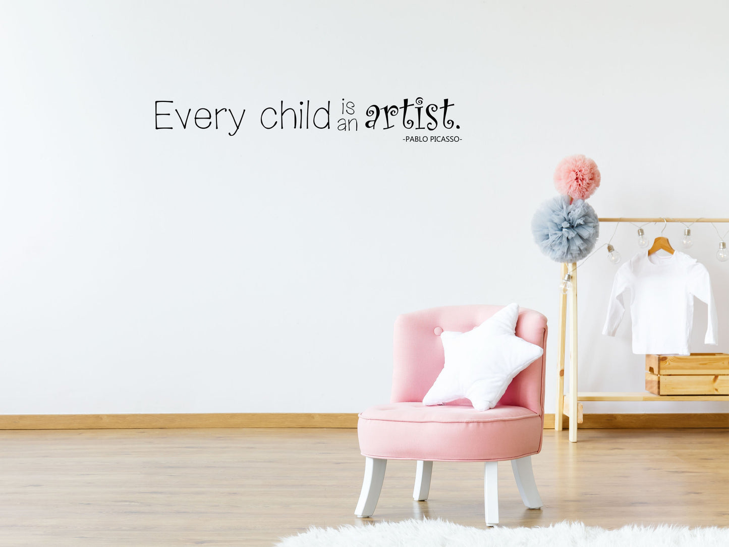 Every Child Is An Artist Vinyl Wall Decal Vinyl Wall Decal Inspirational Wall Signs 