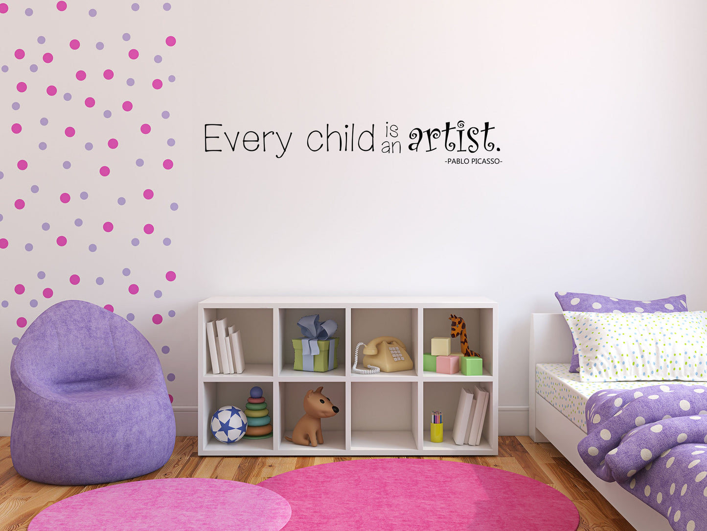 Every Child Is An Artist Vinyl Wall Decal Vinyl Wall Decal Inspirational Wall Signs 