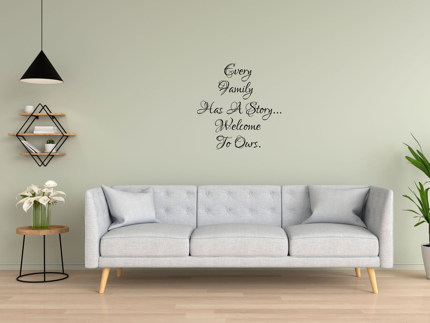 Every Family Has A Story Vinyl Wall Decal Inspirational Wall Signs 