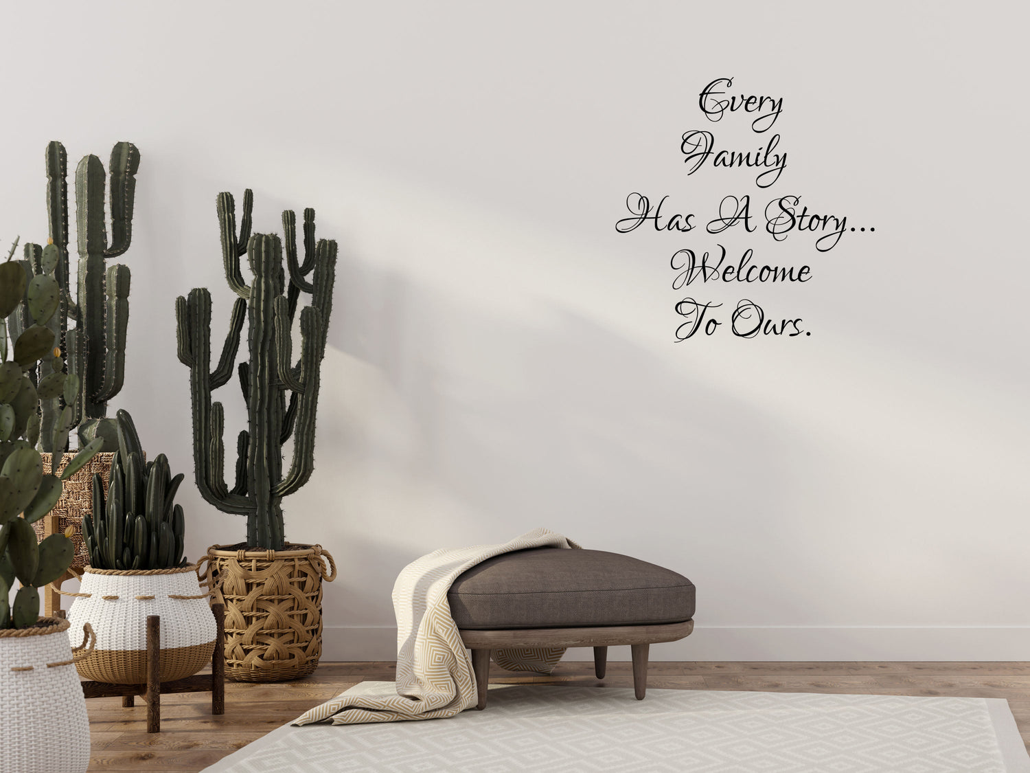 Every Family Has A Story Vinyl Wall Decal Inspirational Wall Signs 