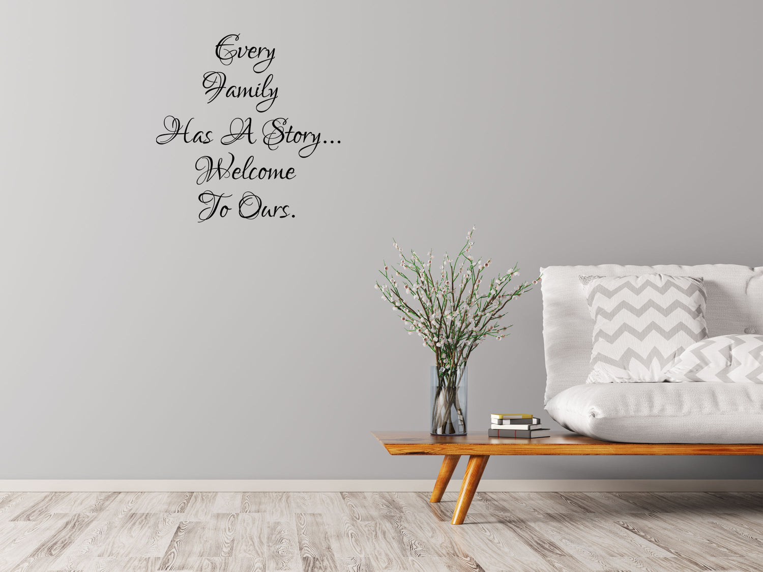 Every Family Has A Story Vinyl Wall Decal Inspirational Wall Signs 