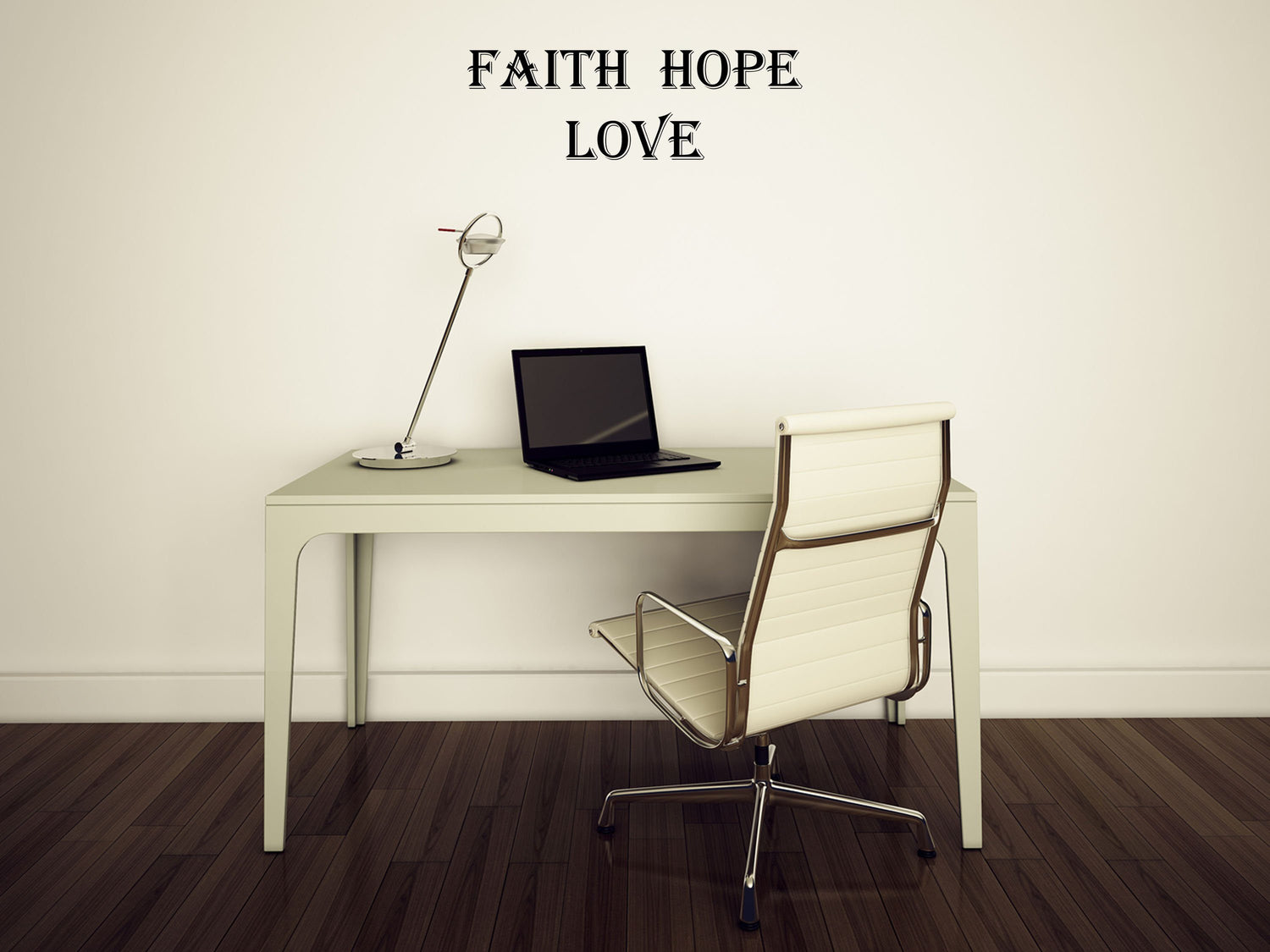 Faith, Hope, Love - Inspirational Wall Decals Vinyl Wall Decal Inspirational Wall Signs 