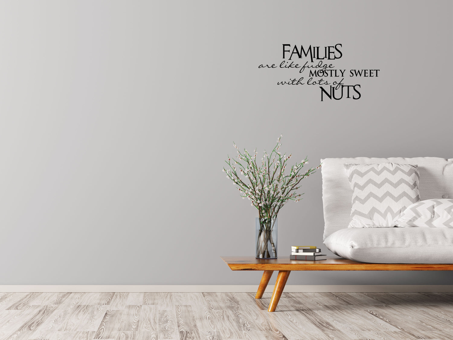 Families Are Like Fudge - Inspirational Wall Decals Vinyl Wall Decal Inspirational Wall Signs 