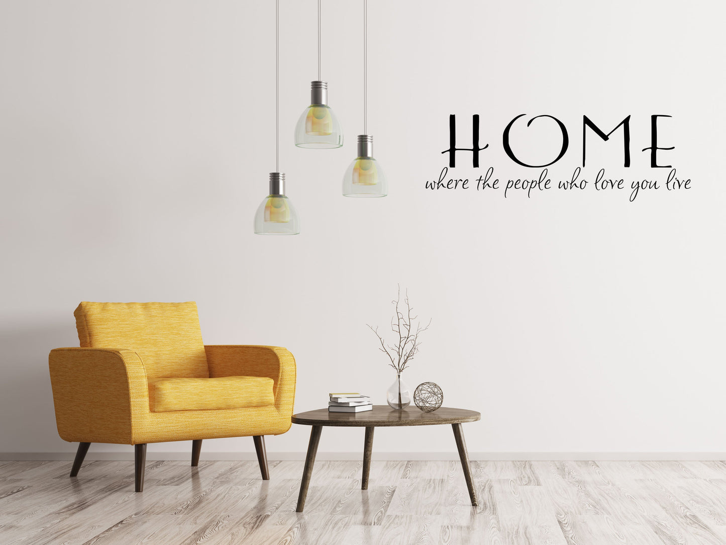 Family Wall Vinyl Lettering - Home Where The People Who Love You Live - Home Vinyl Wall Quotes - Wall Art Decals - Living Room Quote Vinyl Wall Decal Done 