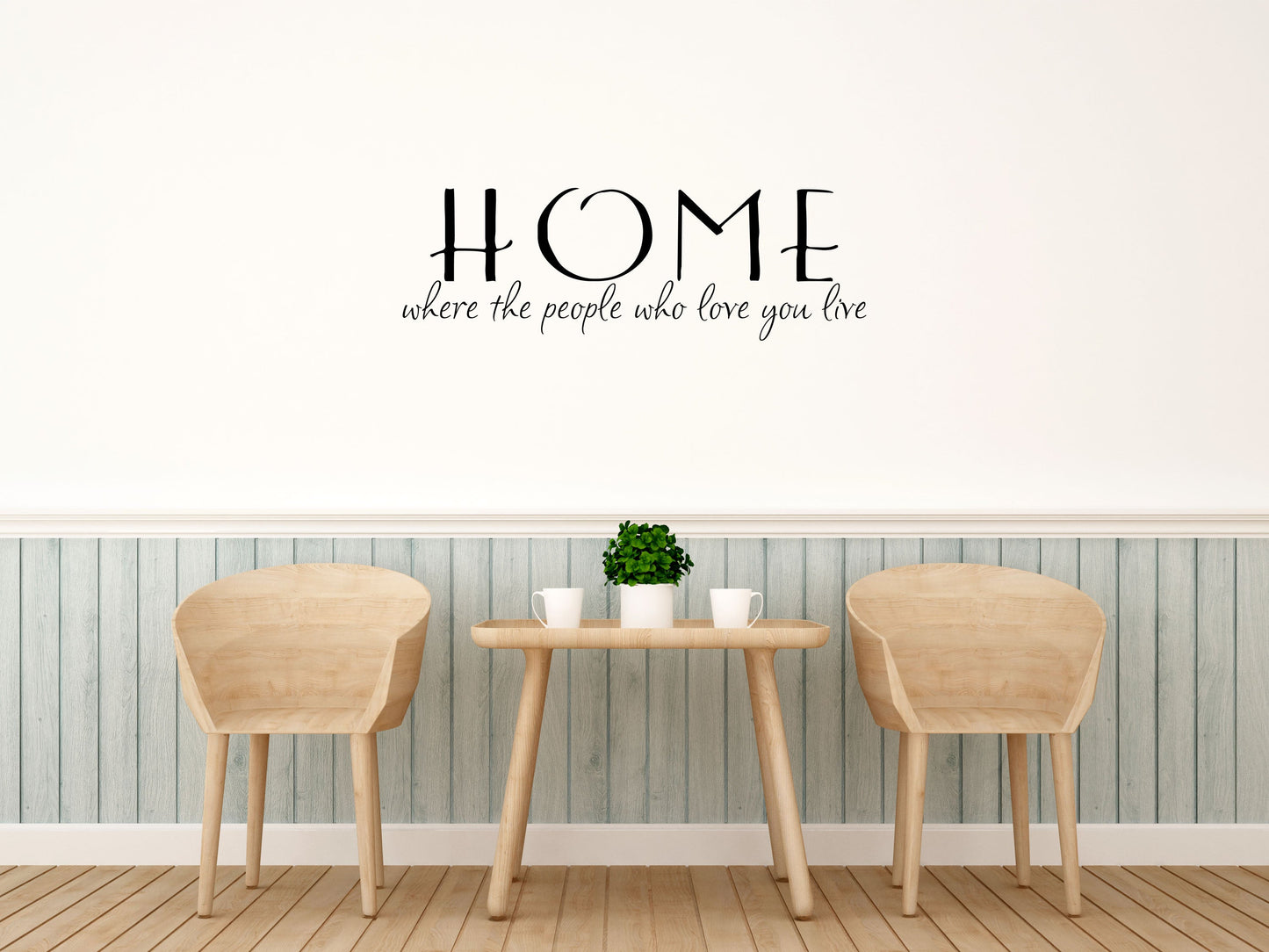 Family Wall Vinyl Lettering - Home Where The People Who Love You Live - Home Vinyl Wall Quotes - Wall Art Decals - Living Room Quote Vinyl Wall Decal Done 