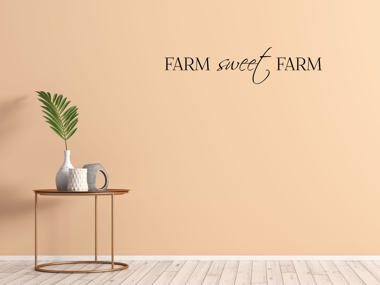 Farm Sweet Farm Wall Quote Decal - Vinyl Wall Decal Farming Decal - Country Farm Wall Decal Art - Farming Wall Quote Sticker - Kitchen Vinyl Wall Decal Title Done 