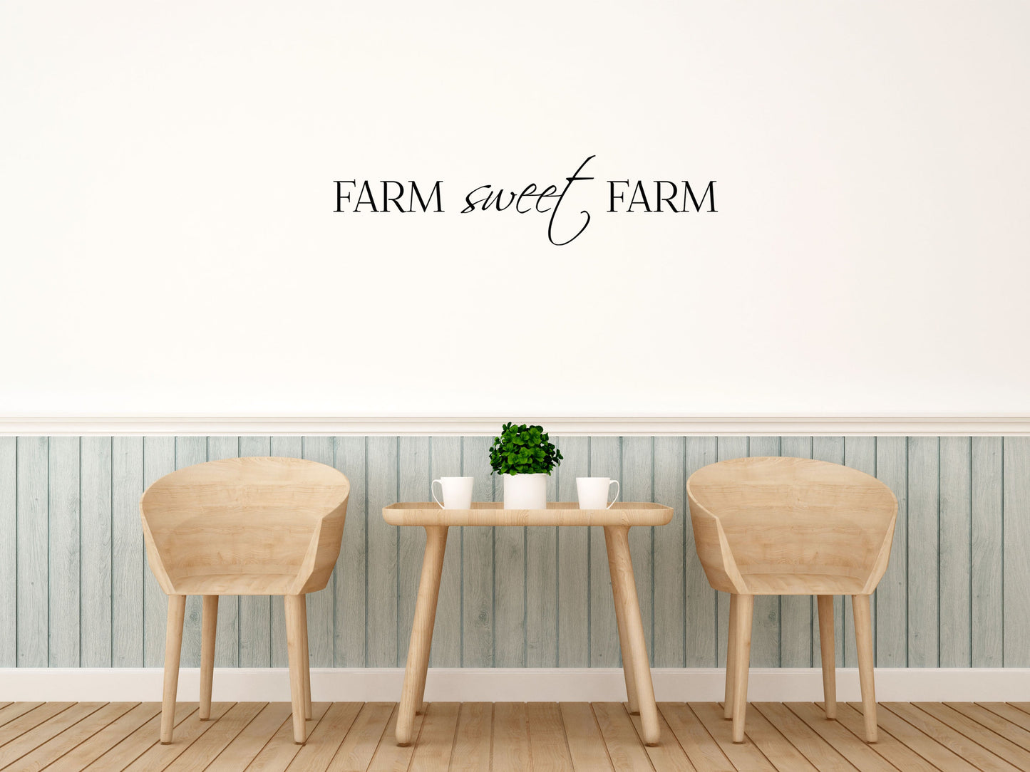 Farm Sweet Farm Wall Quote Decal - Vinyl Wall Decal Farming Decal - Country Farm Wall Decal Art - Farming Wall Quote Sticker - Kitchen Vinyl Wall Decal Title Done 