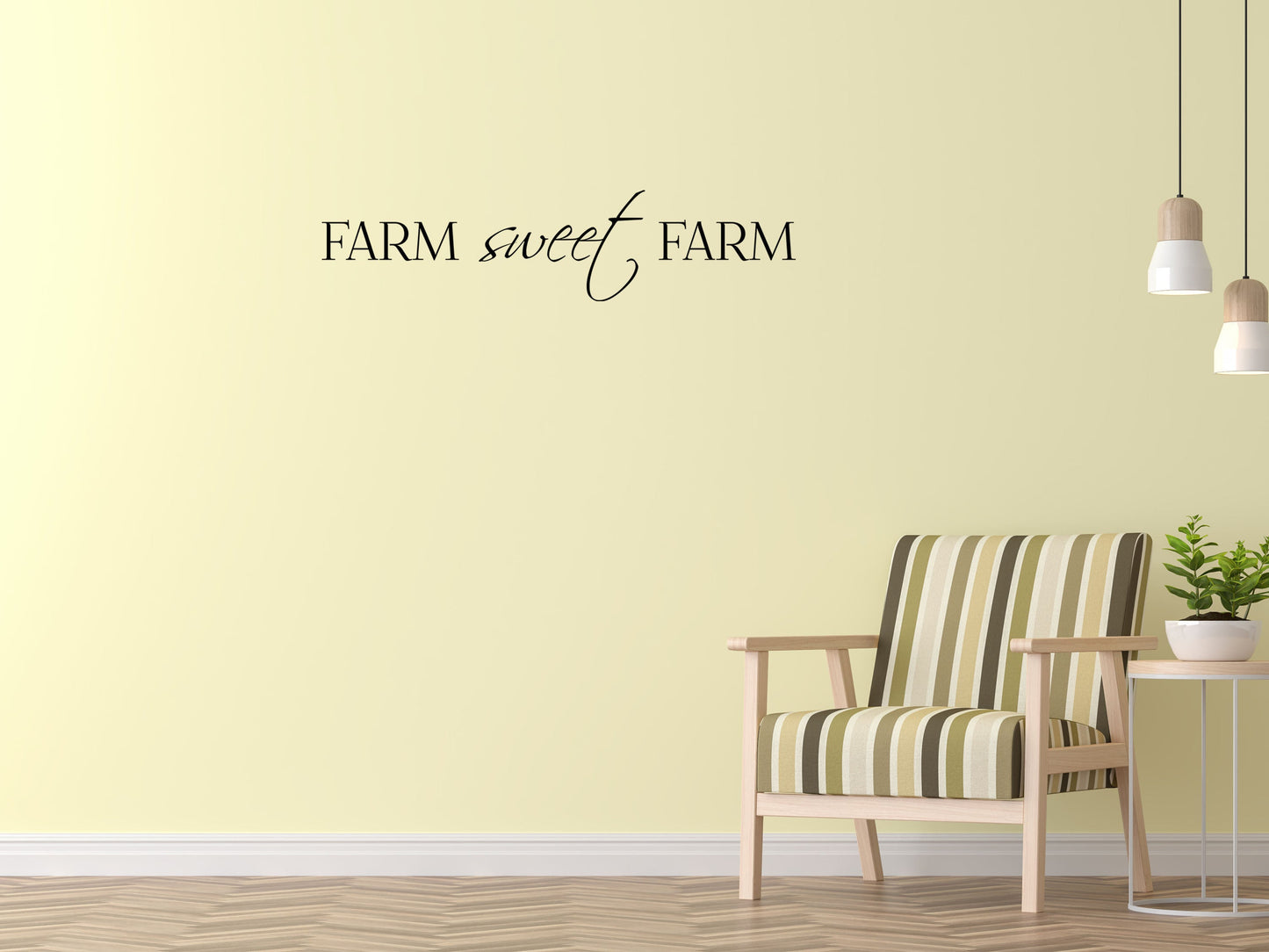 Farm Sweet Farm Wall Quote Decal - Vinyl Wall Decal Farming Decal - Country Farm Wall Decal Art - Farming Wall Quote Sticker - Kitchen Vinyl Wall Decal Title Done 