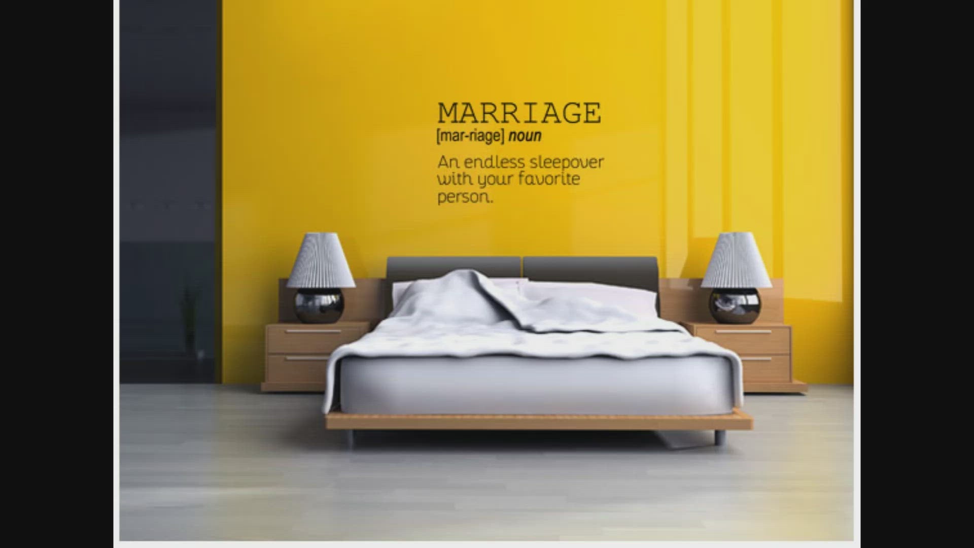 Marriage Romantic Wall Decal Quote