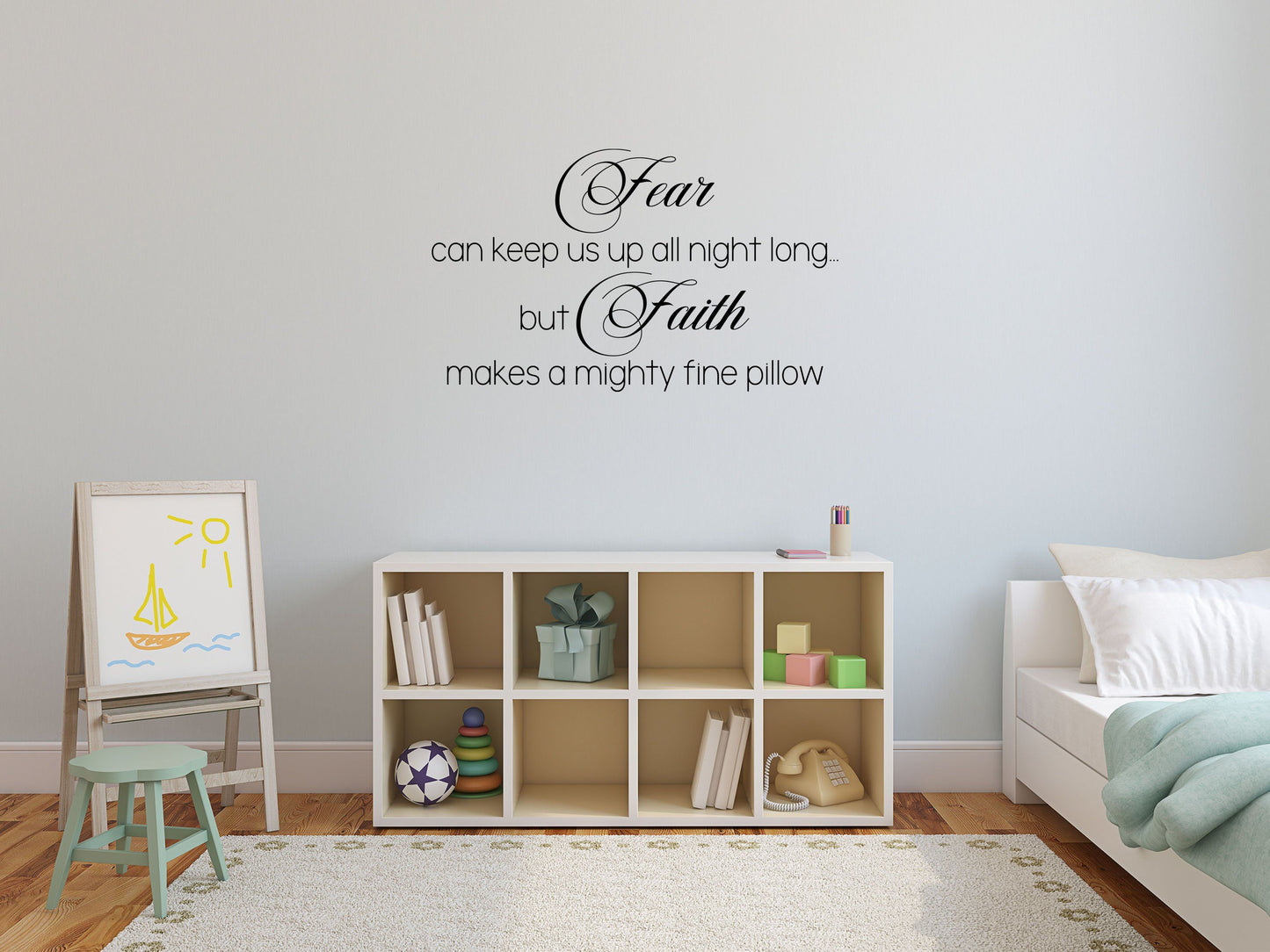 Fear Can Keep Us Up All Night - Inspirational Wall Decals Vinyl Wall Decal Done 