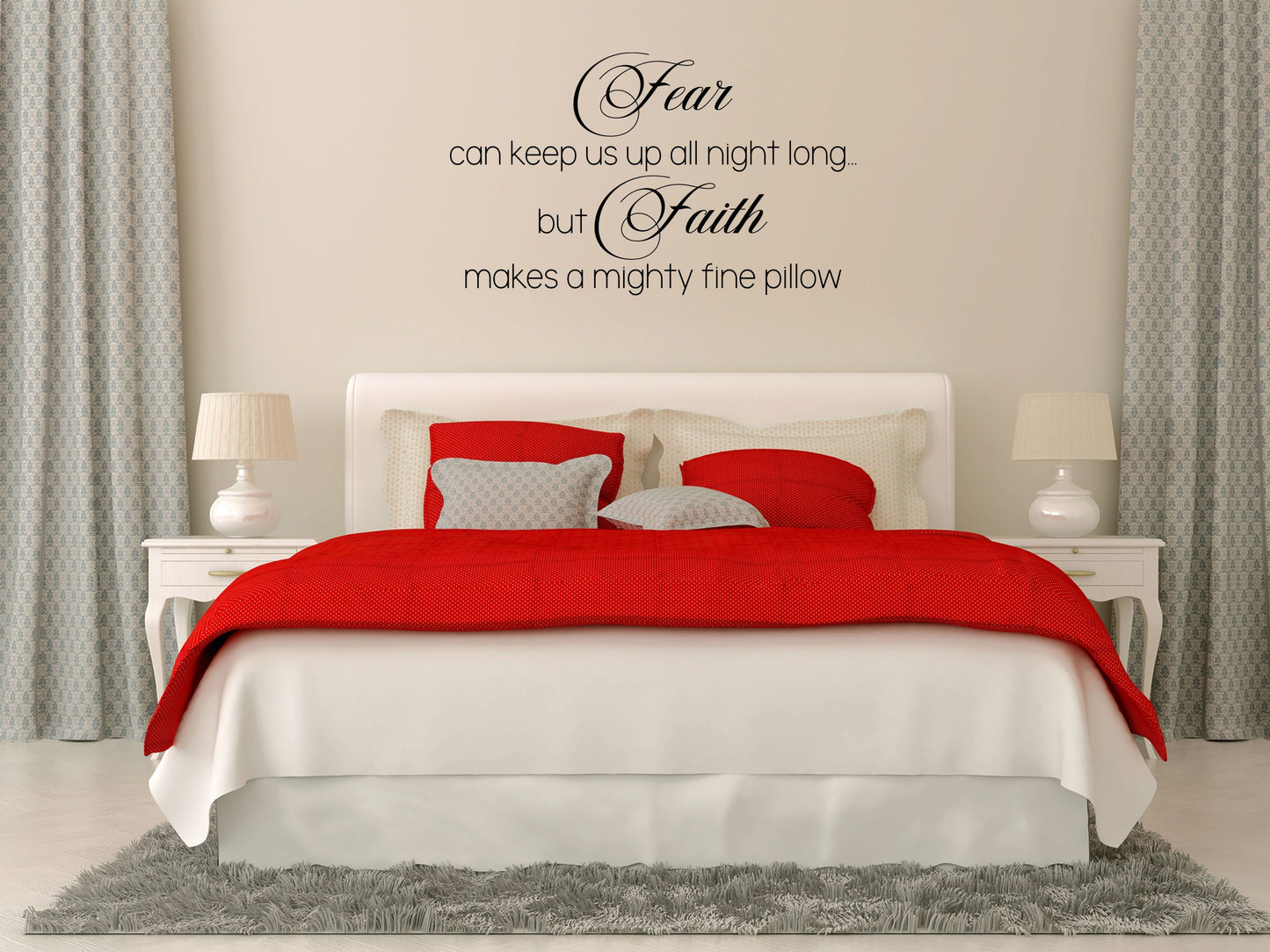 Fear Can Keep Us Up All Night - Inspirational Wall Decals Vinyl Wall Decal Done 