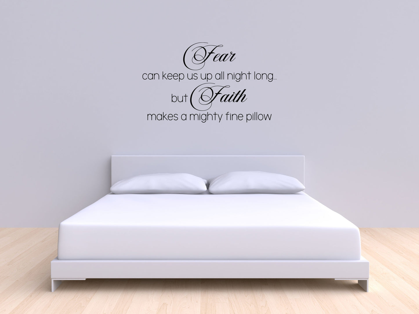 Fear Can Keep Us Up All Night - Inspirational Wall Decals Vinyl Wall Decal Done 