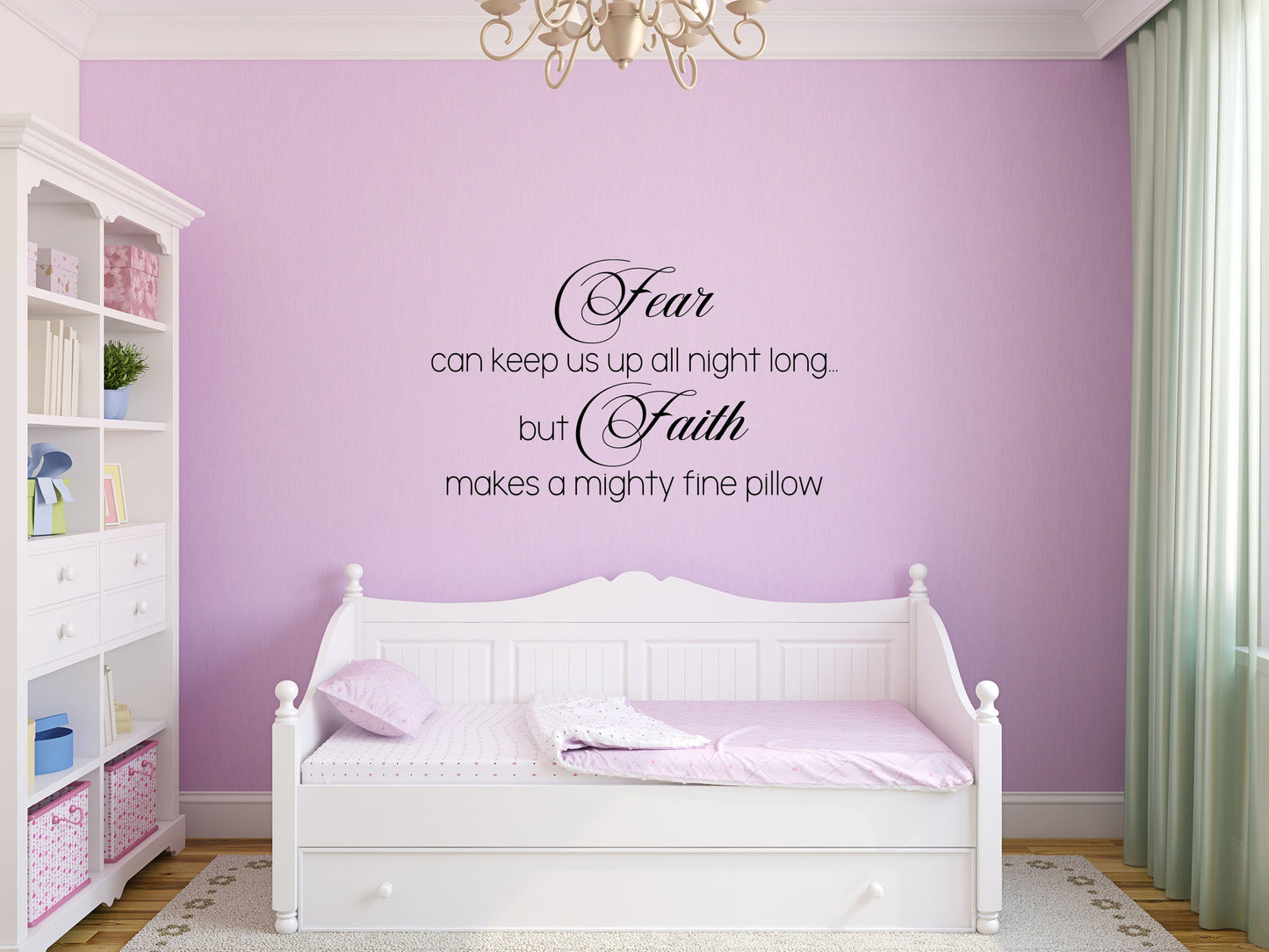 Fear Can Keep Us Up All Night - Inspirational Wall Decals Vinyl Wall Decal Done 