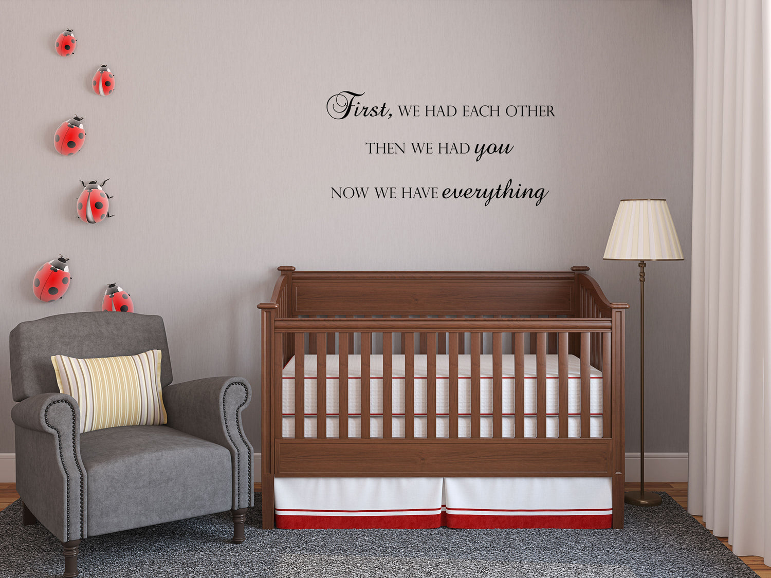 First We Had Each Other Nursery Wall Decal - Baby Room Wall Decal - Girl's Bedroom Decal Vinyl Wall Decal Title Done 