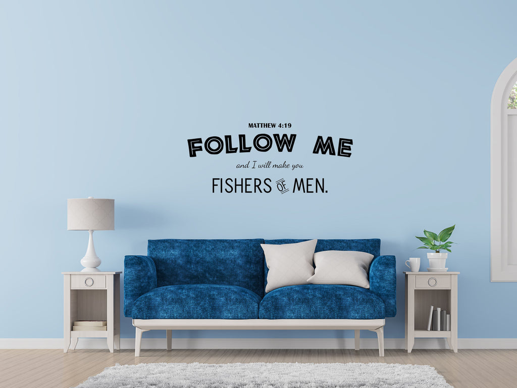 Fishers Of Men - Inspirational Wall Decals Vinyl Wall Decal Inspirational Wall Signs 