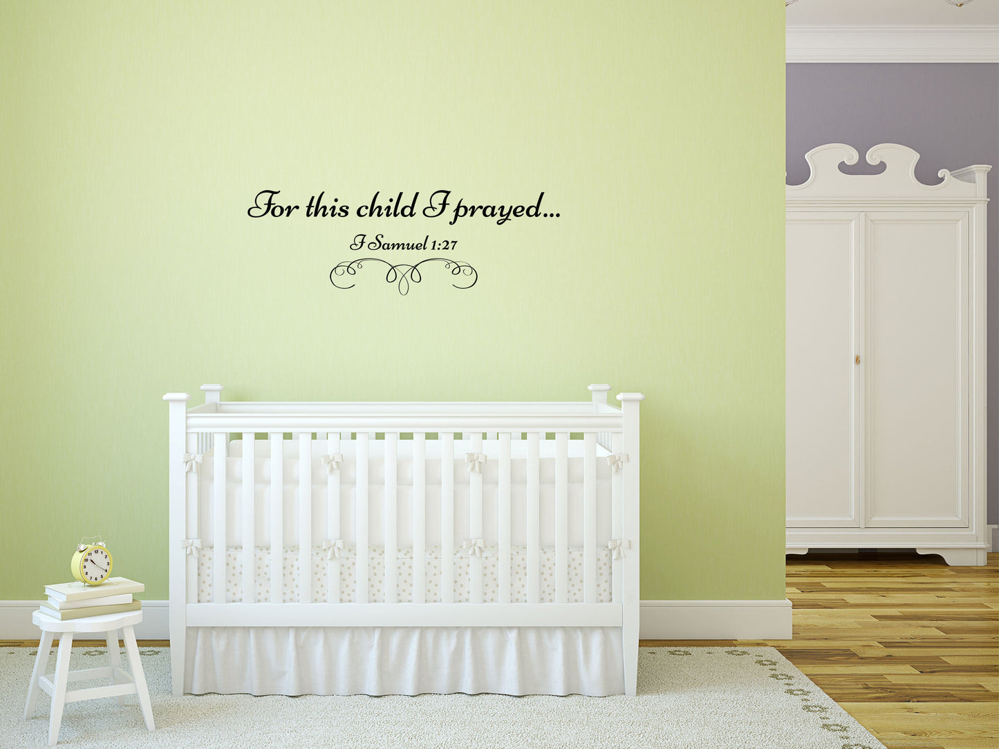 For This Child I Prayed - Inspirational Wall Decals Vinyl Wall Decal Done 