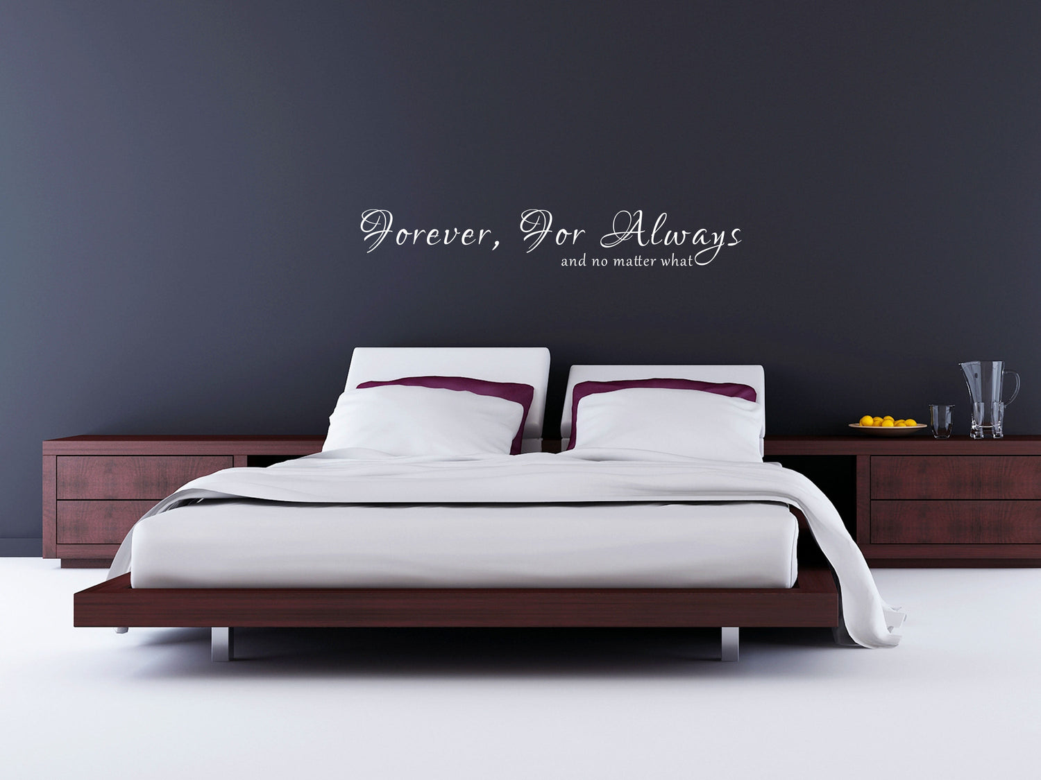 Forever For Always And No Matter What Vinyl Wall Decal Inspirational Wall Signs 