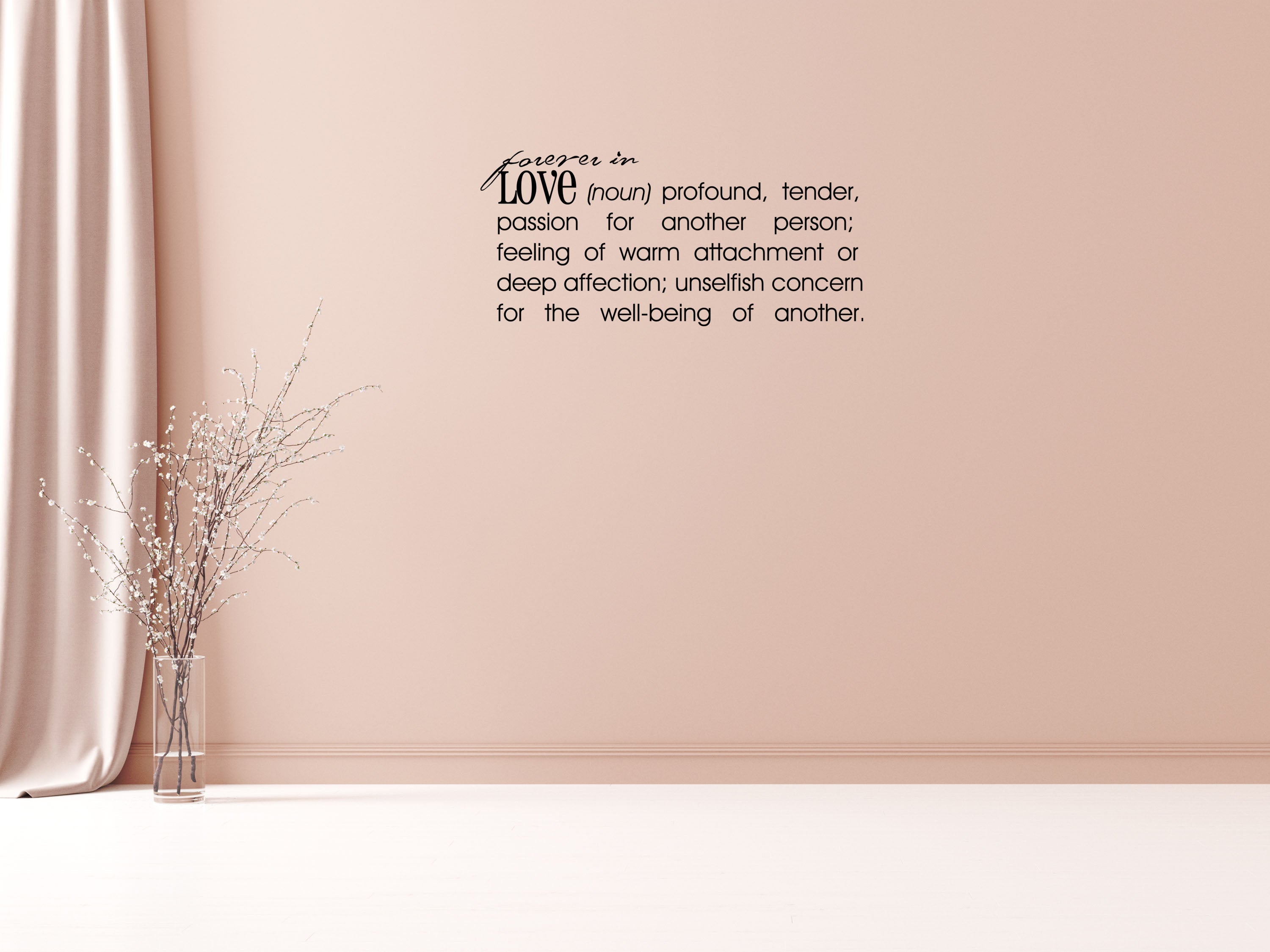 Forever In Love - Inspirational Wall Decals Vinyl Wall Decal Inspirational Wall Signs 