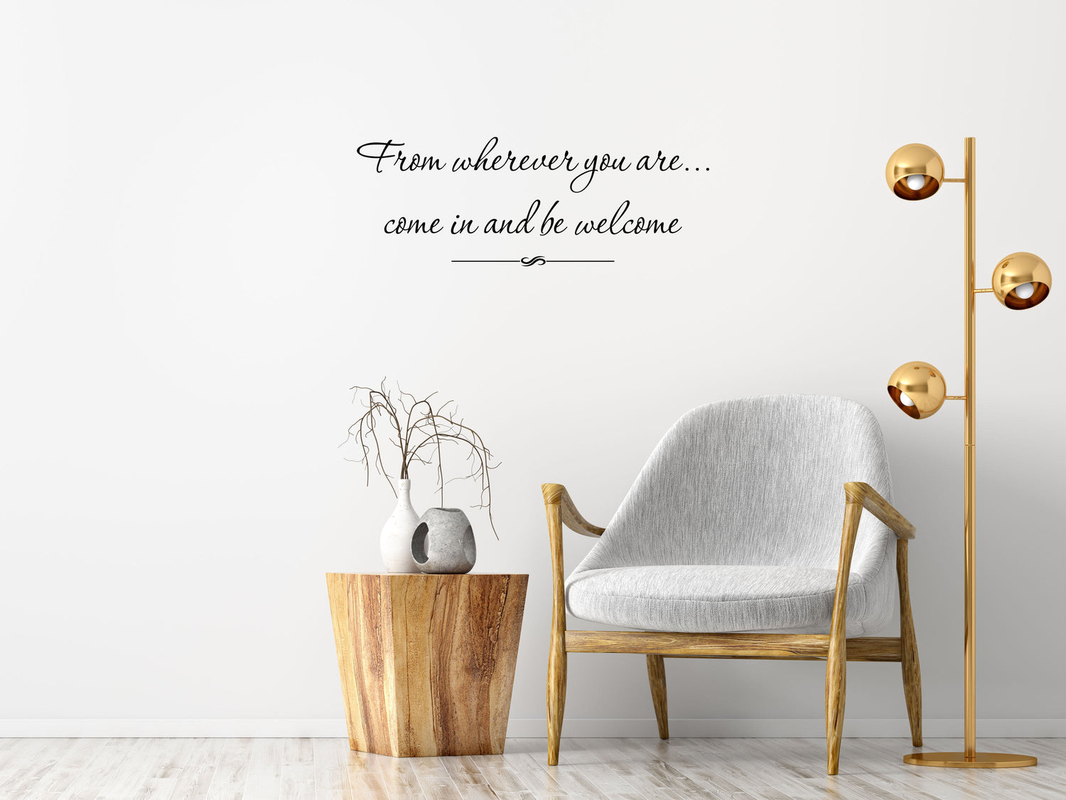 From Wherever You Are - Inspirational Wall Decals Vinyl Wall Decal Inspirational Wall Signs 