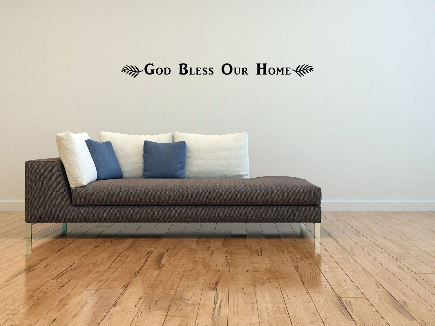 God Bless Our Home - Home Wall Decor- Inspirational Wall Decals Vinyl Wall Decal Inspirational Wall Signs 