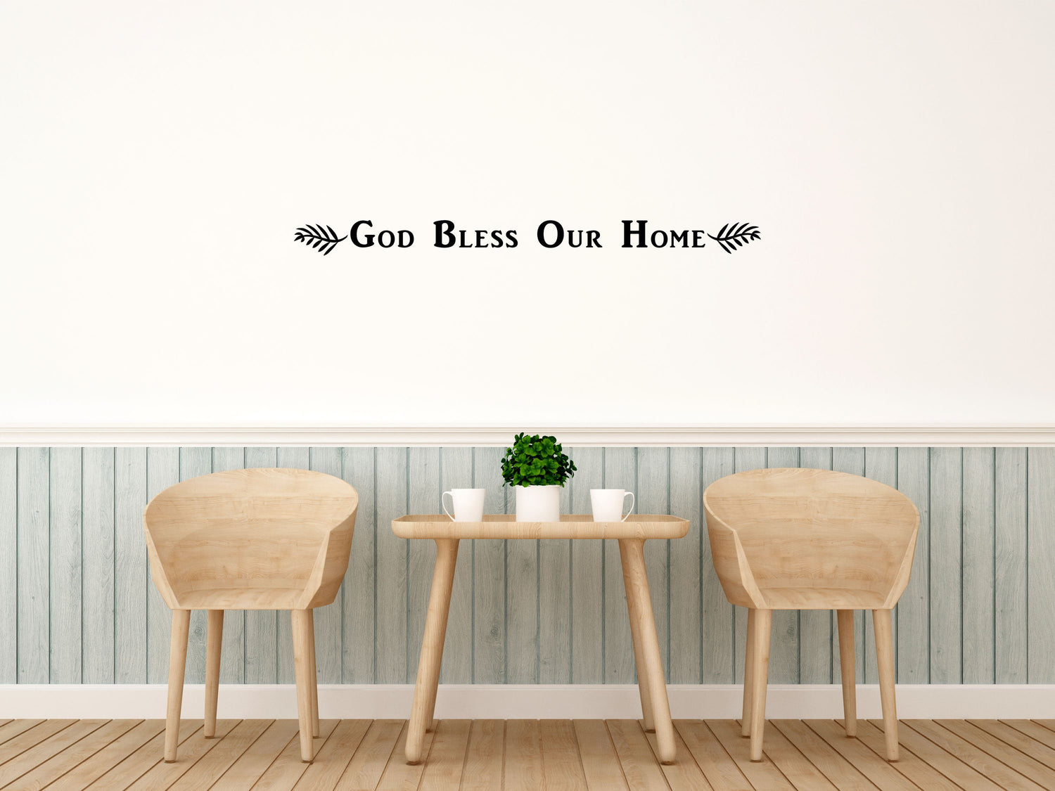 God Bless Our Home - Home Wall Decor- Inspirational Wall Decals Vinyl Wall Decal Inspirational Wall Signs 