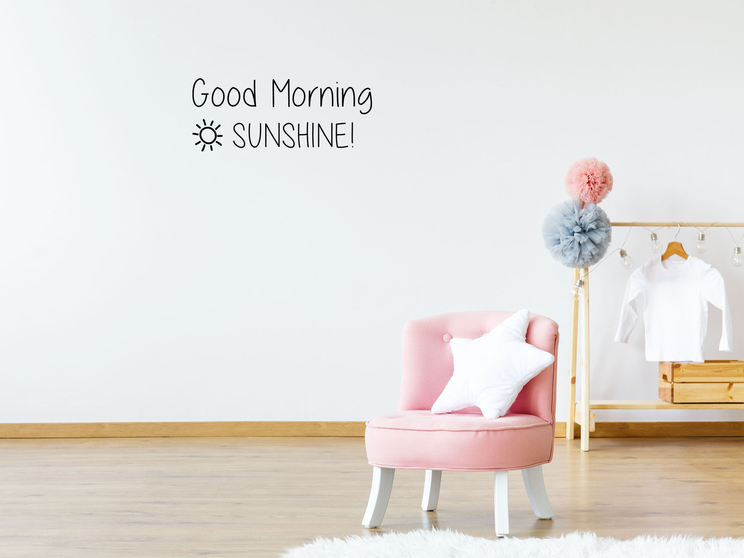 Good Morning Sunshine Vinyl Wall Decal Vinyl Wall Decal Inspirational Wall Signs 