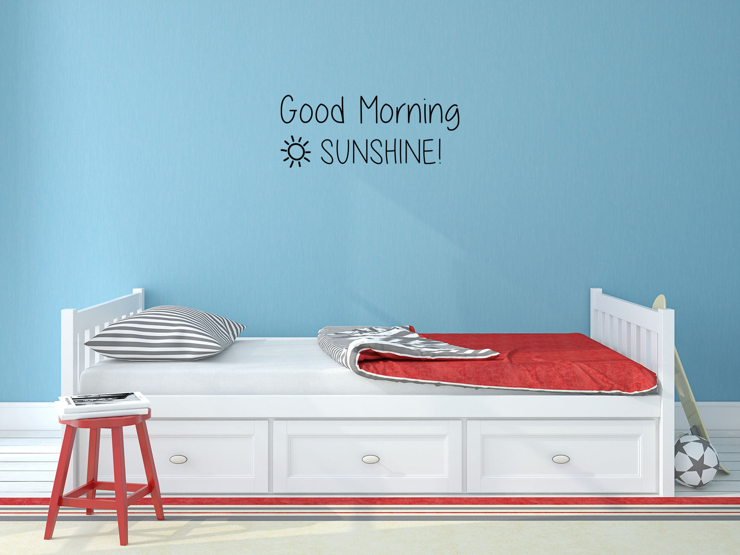 Good Morning Sunshine Vinyl Wall Decal Vinyl Wall Decal Inspirational Wall Signs 