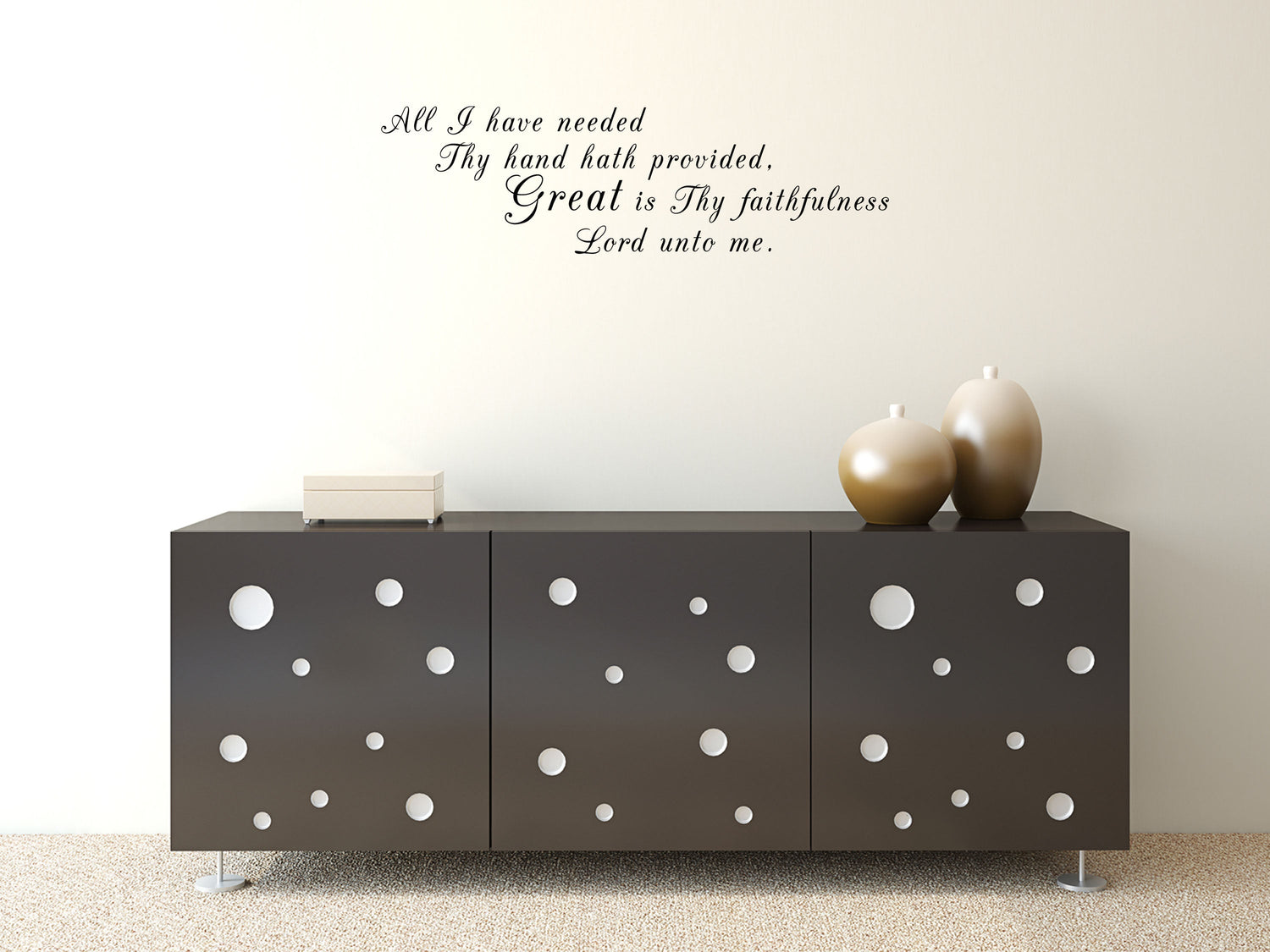 Great Is Thy Faithfulness - Hymn Decal Vinyl Wall Decal Title Done 