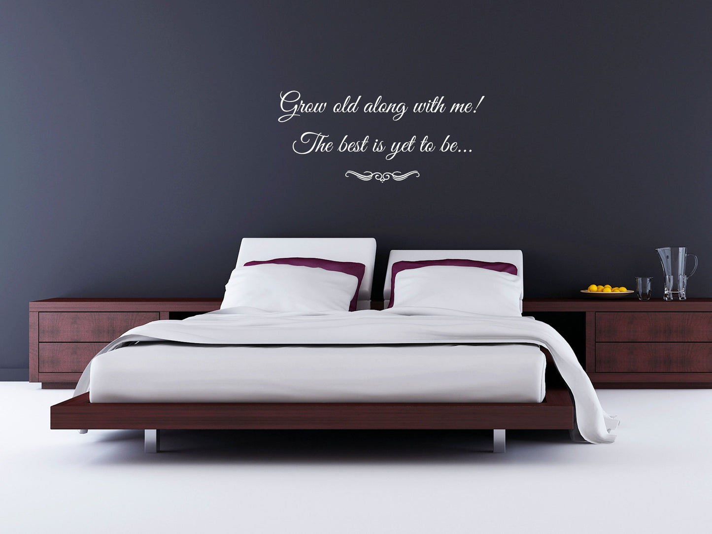 Grow Old Along With Me The Best Is Yet To Be Vinyl Wall Decal Inspirational Wall Signs 