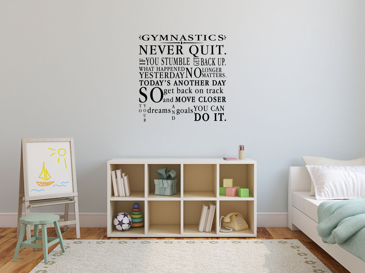 Gymnastics Vinyl Sticker - Inspirational Wall Decals Vinyl Wall Decal Inspirational Wall Signs 