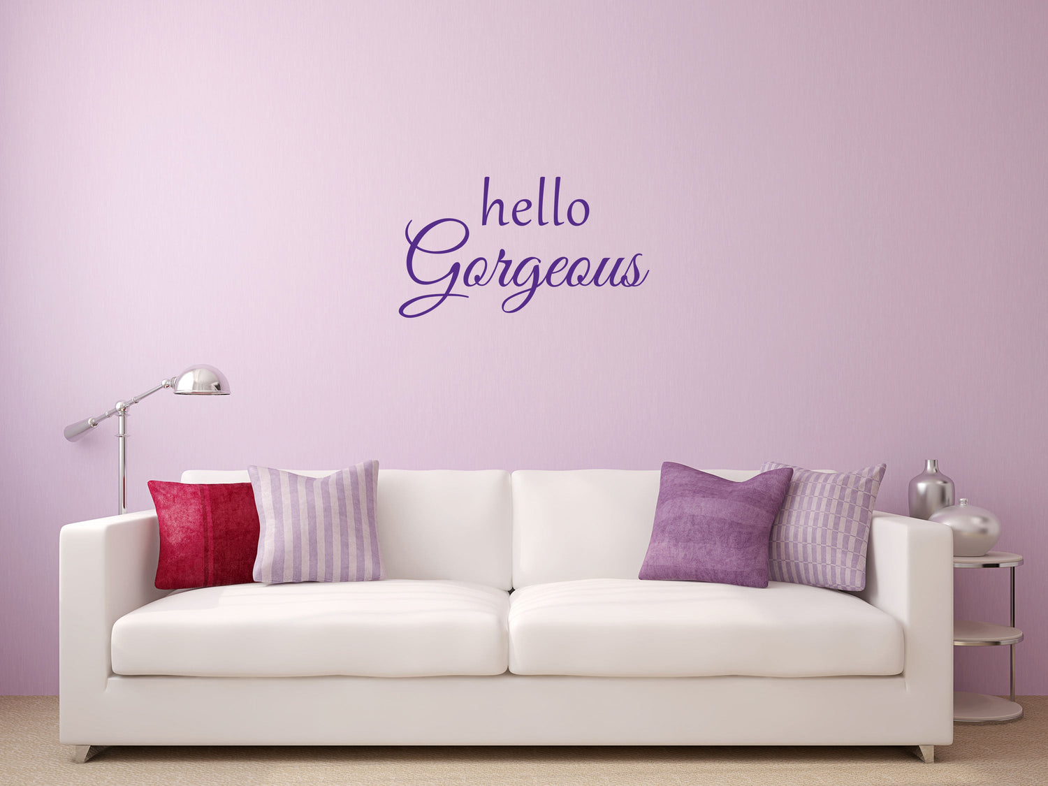 Hello Gorgeous Vinyl Wall Decal Inspirational Wall Signs 