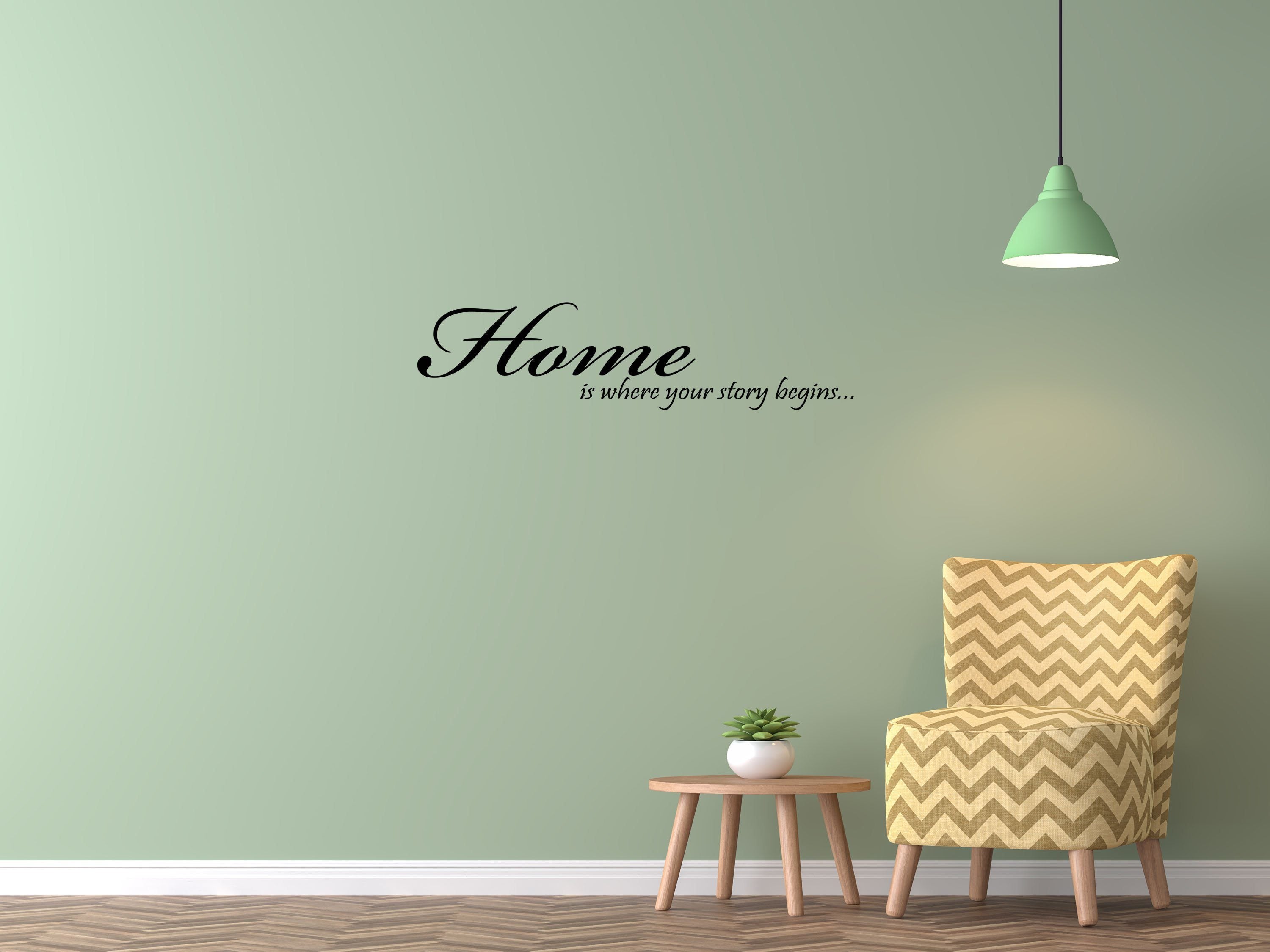 Home Is Where Your Story Begins - Story Begins Vinyl Decal - Home Wall Decal - Cute Home Decor Vinyl Wall Decal Done 