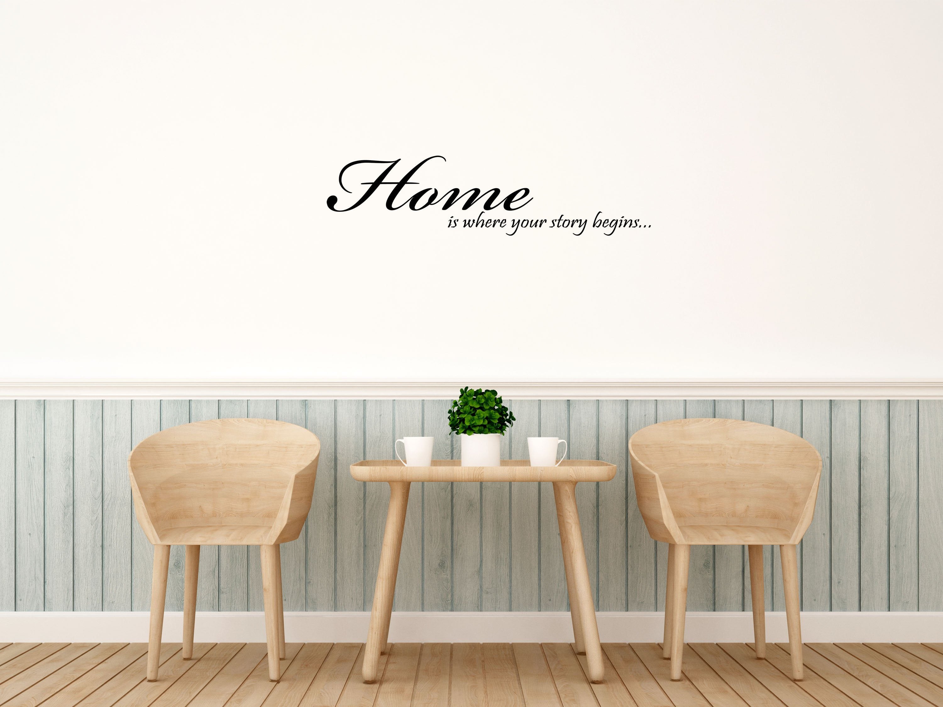 Home Is Where Your Story Begins - Story Begins Vinyl Decal - Home Wall Decal - Cute Home Decor Vinyl Wall Decal Done 