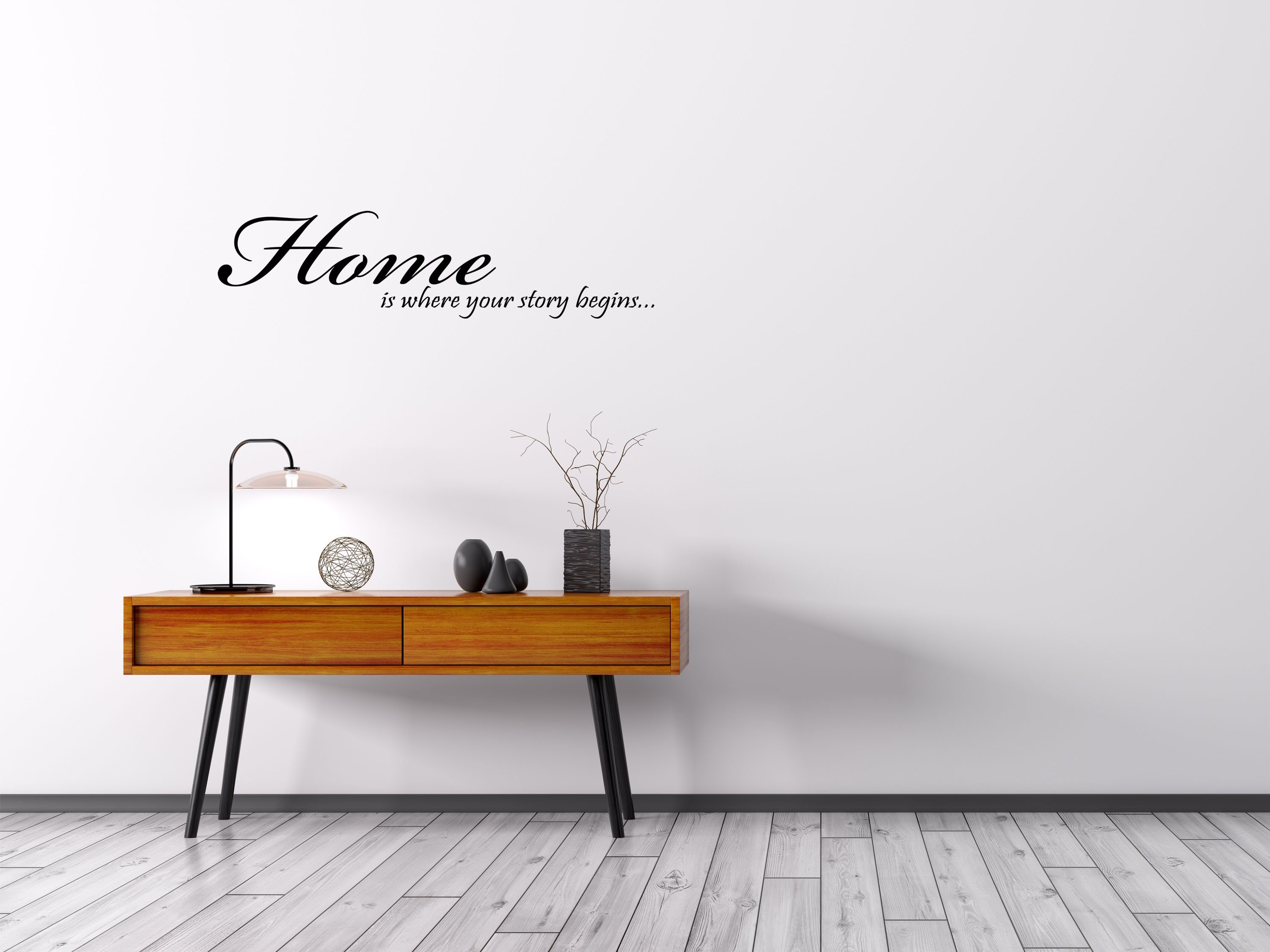 Home Is Where Your Story Begins - Story Begins Vinyl Decal - Home Wall Decal - Cute Home Decor Vinyl Wall Decal Done 