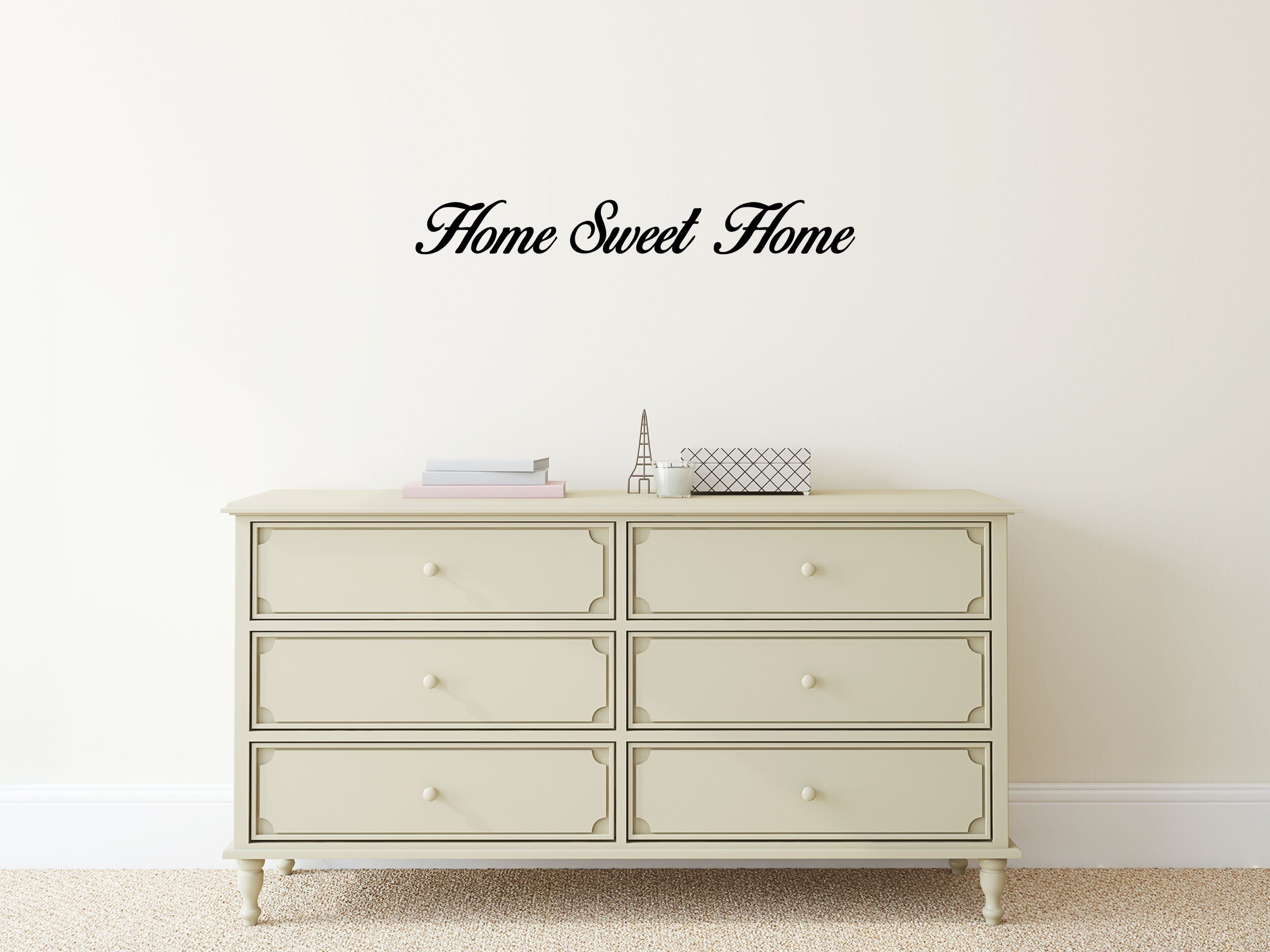 Home Sweet Home - Larger Size Vinyl Wall Decal Inspirational Wall Signs 