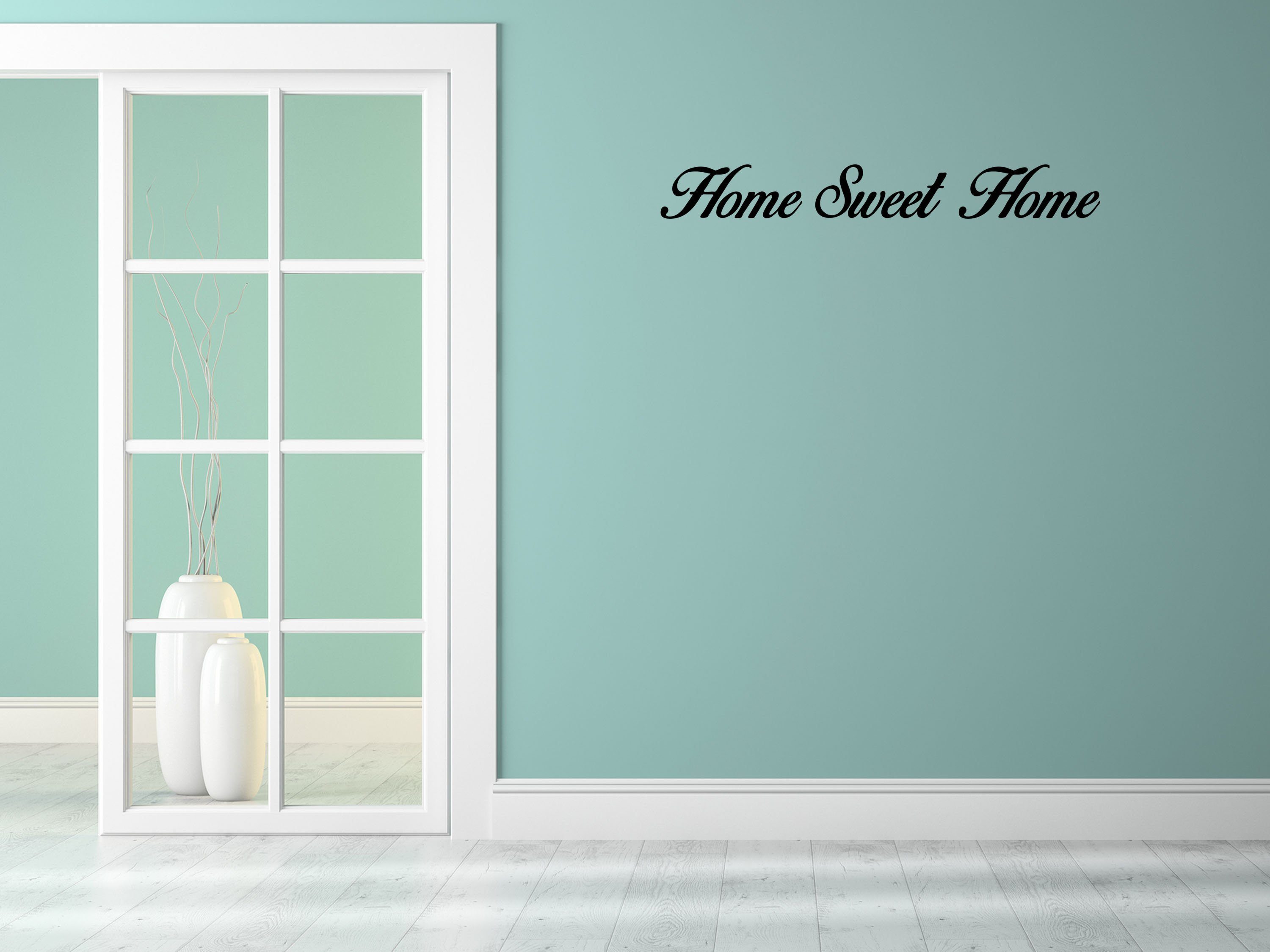 Home Sweet Home - Larger Size Vinyl Wall Decal Inspirational Wall Signs 
