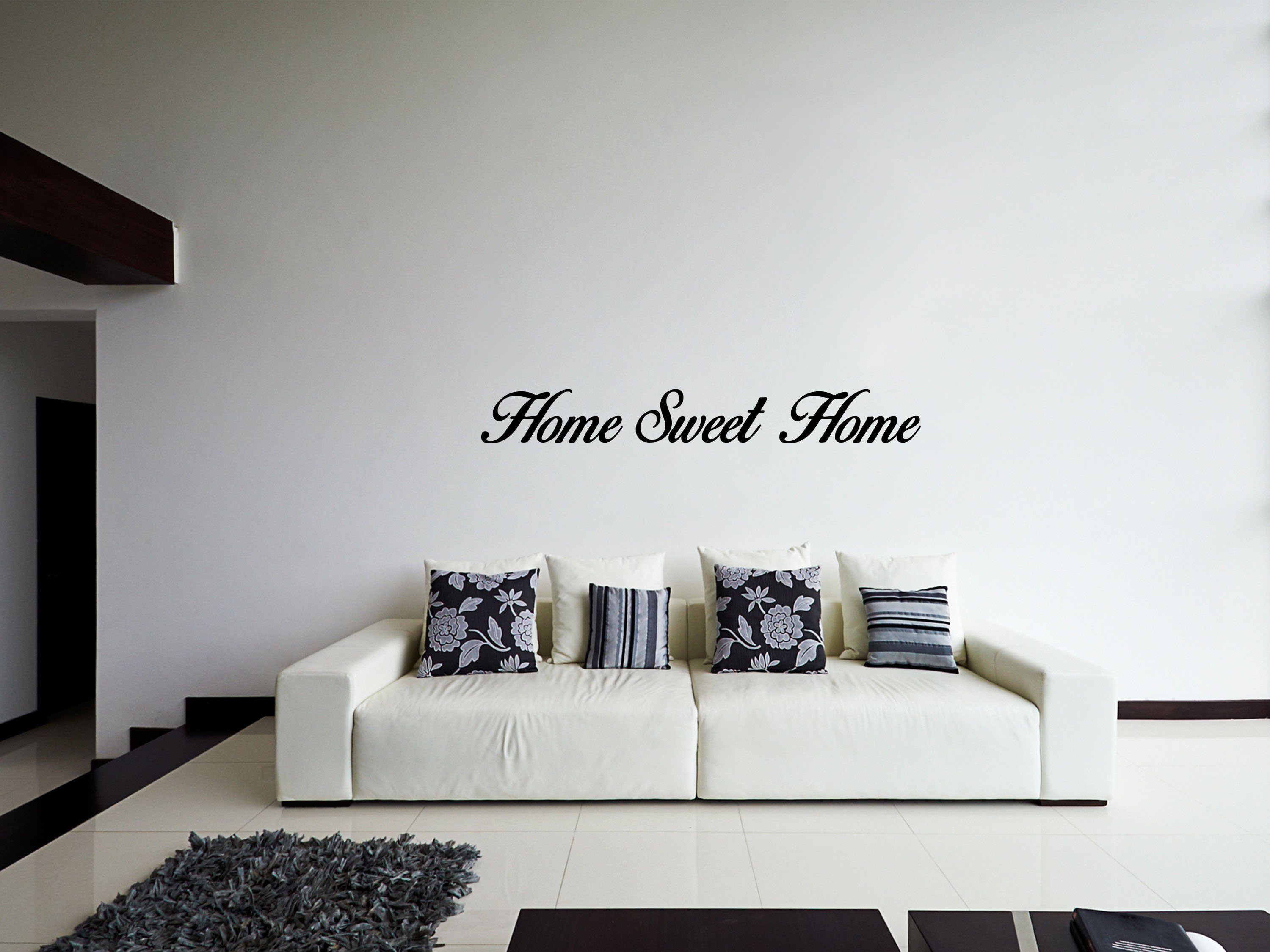 Home Sweet Home - Larger Size Vinyl Wall Decal Inspirational Wall Signs 