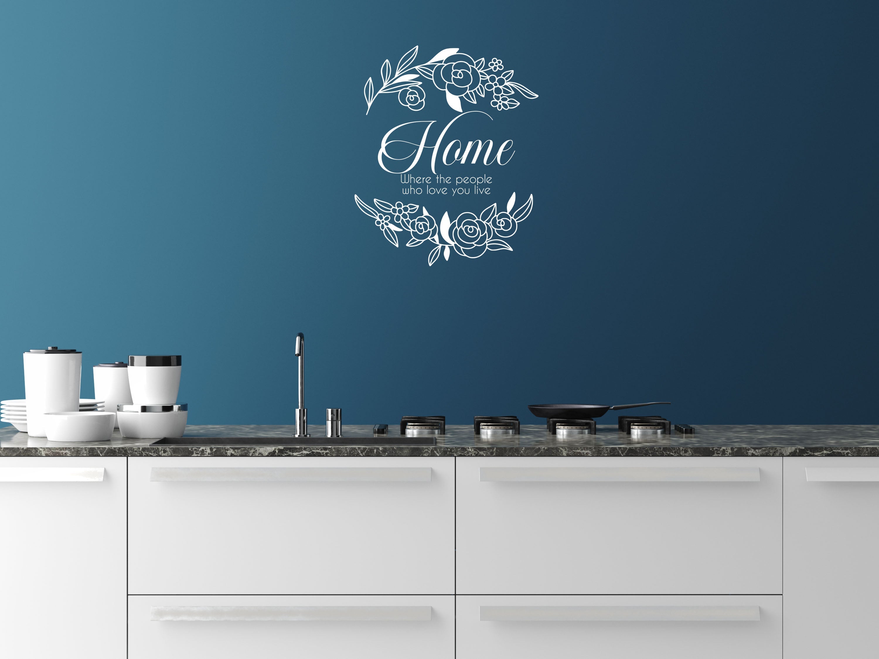 Home Where The People Who Love You Live - Inspirational Wall Decals Vinyl Wall Decal Inspirational Wall Signs 