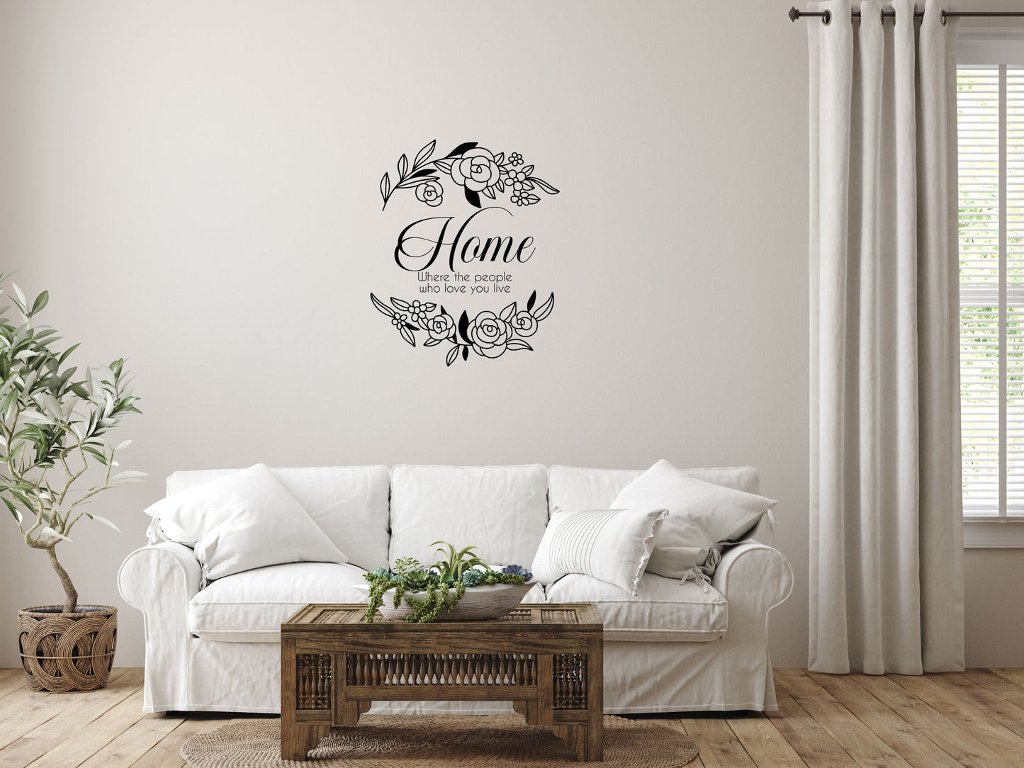 Home Where The People Who Love You Live - Inspirational Wall Decals Vinyl Wall Decal Inspirational Wall Signs 