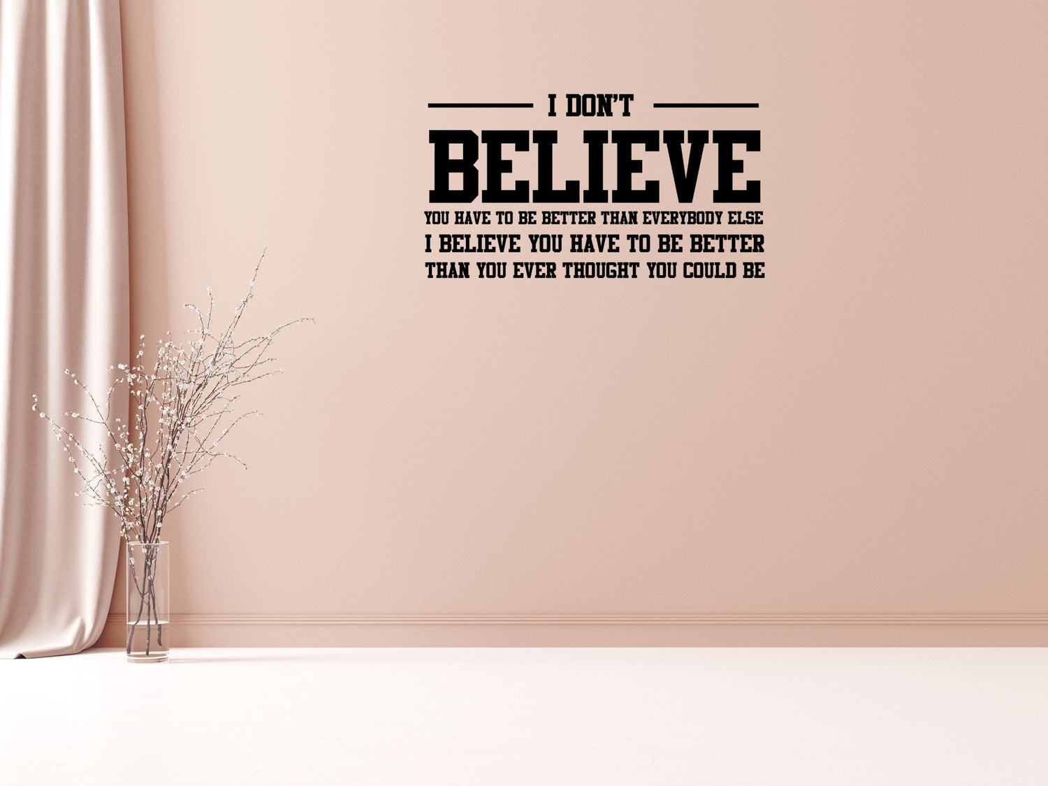 I Believe Family Room Wall Sticker Quote - Inspirational Wall Signs Vinyl Wall Decal Inspirational Wall Signs 