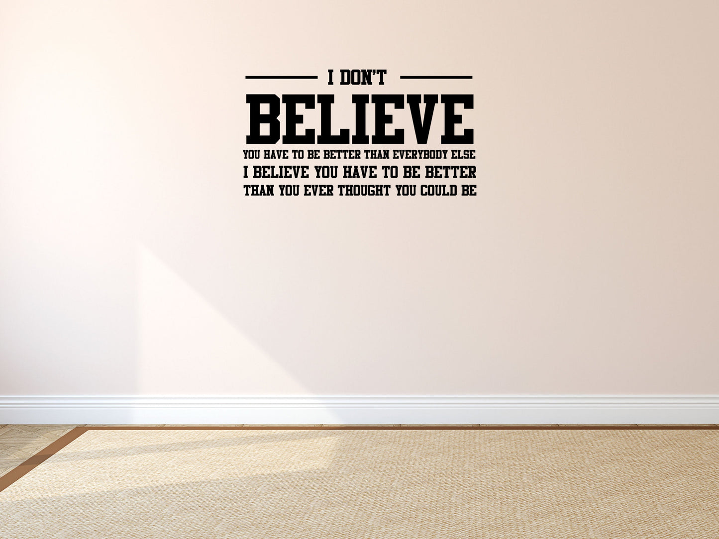 I Believe Family Room Wall Sticker Quote - Inspirational Wall Signs Vinyl Wall Decal Inspirational Wall Signs 