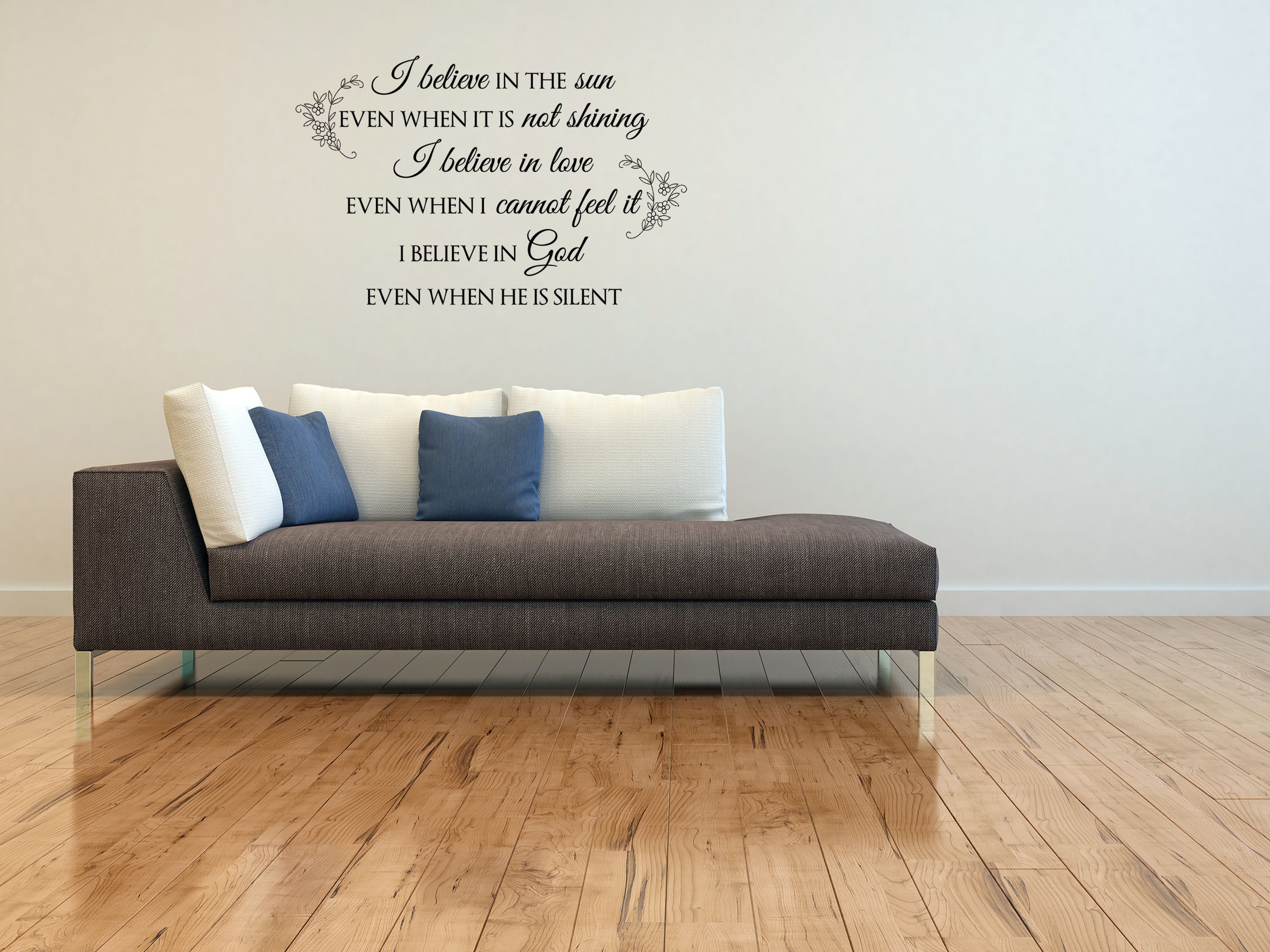 I Believe In The Sun - Inspirational Wall Signs Vinyl Wall Decal Inspirational Wall Signs 