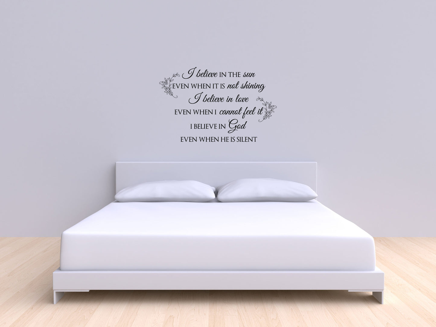 I Believe In The Sun - Inspirational Wall Signs Vinyl Wall Decal Inspirational Wall Signs 